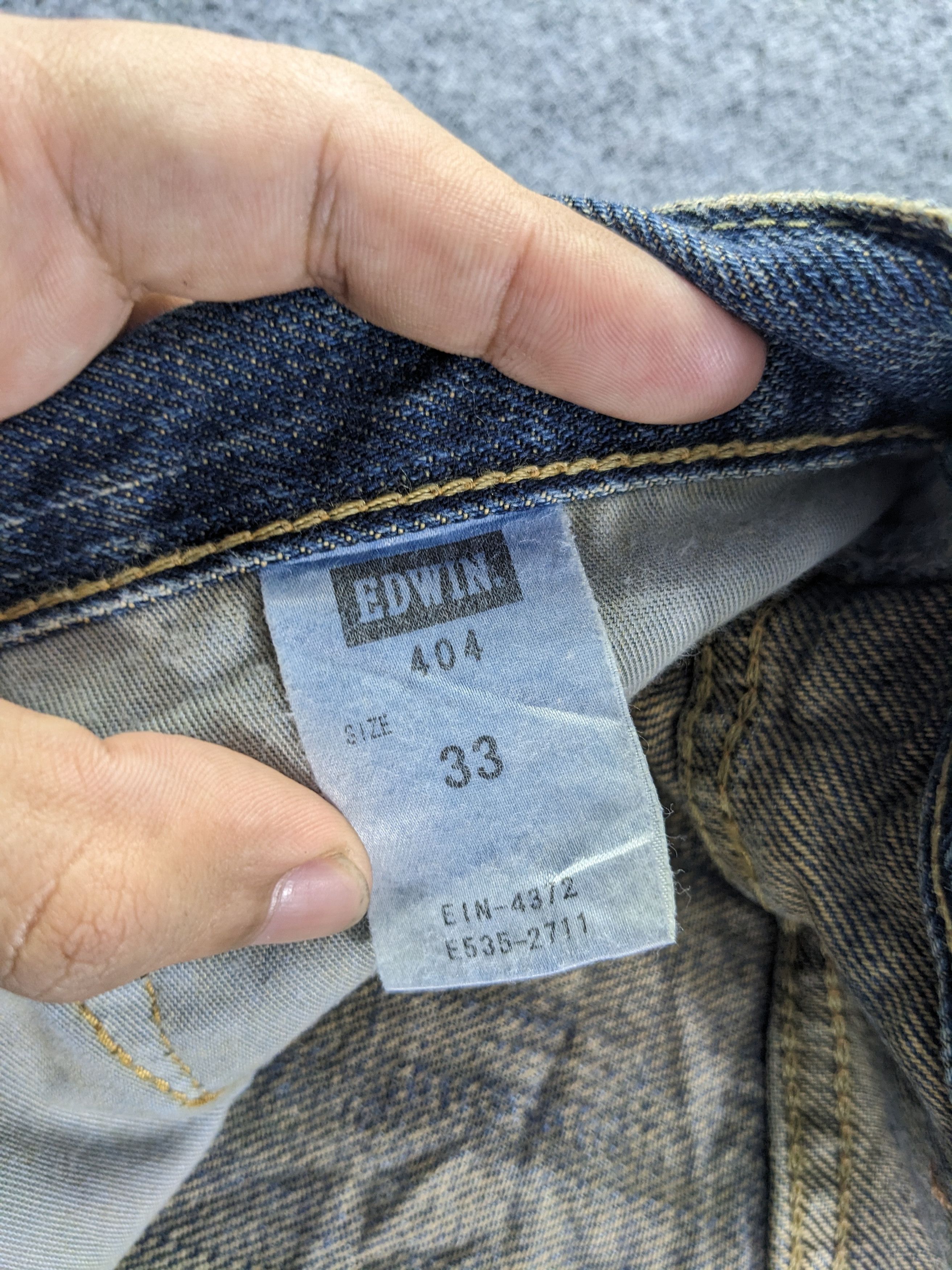 Edwin × Vintage Vintage Edwin 404 Jeans-P29 Size US 35 - 9 Thumbnail