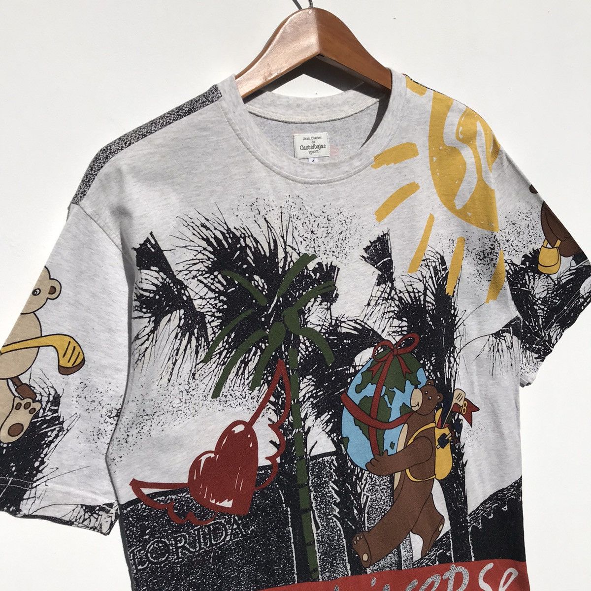 Jean Charles De Castelbajac 🔥Rare🔥Vintage Jean Charles Castelbajac Sport Over Print Tee Size US M / EU 48-50 / 2 - 8 Thumbnail