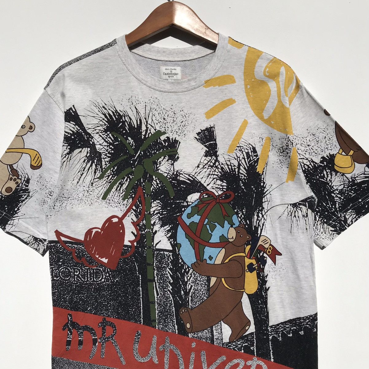 Jean Charles De Castelbajac 🔥Rare🔥Vintage Jean Charles Castelbajac Sport Over Print Tee Size US M / EU 48-50 / 2 - 5 Thumbnail