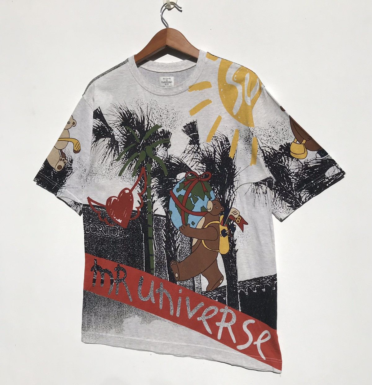 Jean Charles De Castelbajac 🔥Rare🔥Vintage Jean Charles Castelbajac Sport Over Print Tee Size US M / EU 48-50 / 2 - 3 Thumbnail