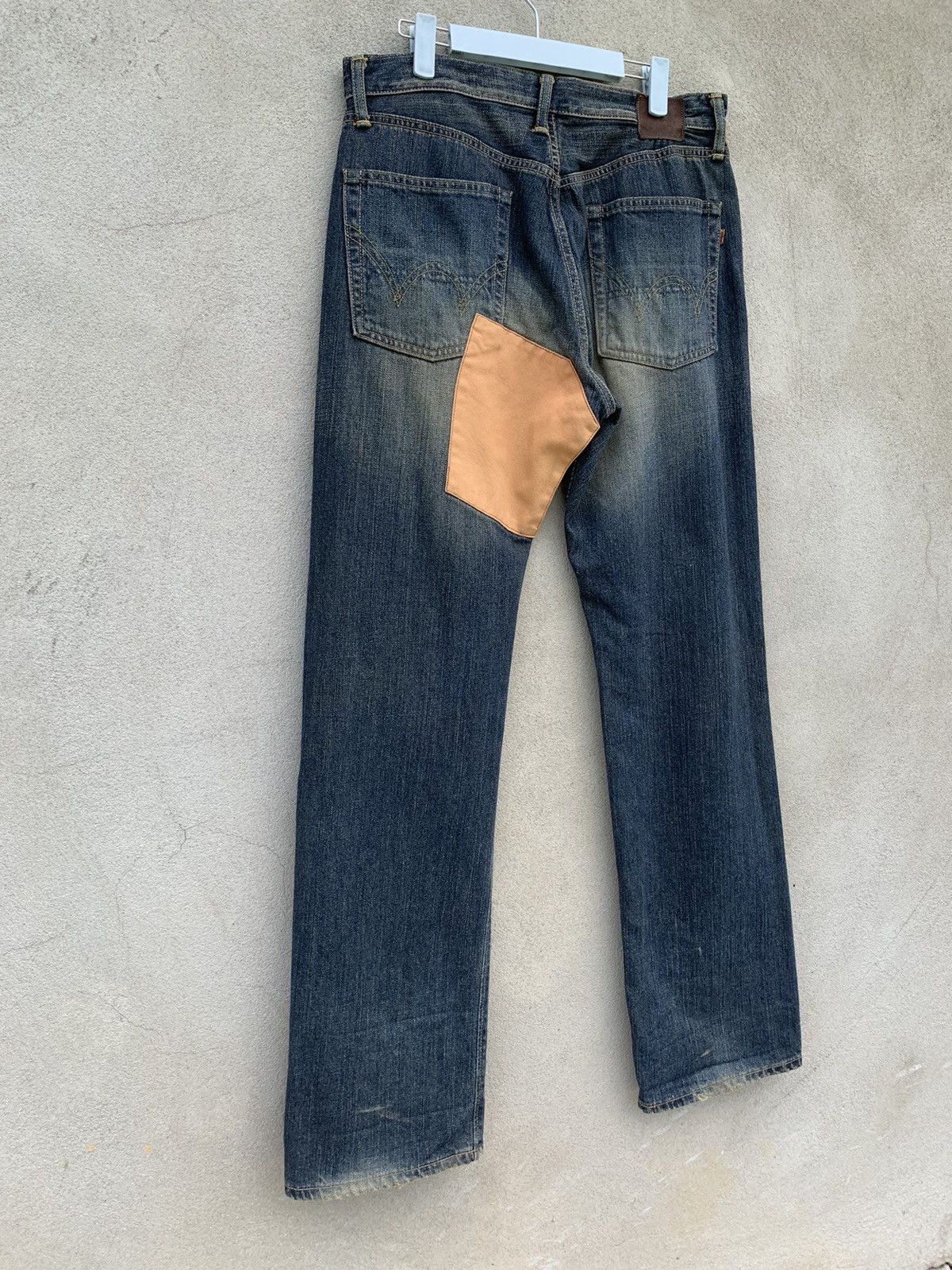Edwin Rare!! Distressed Edwin Patchwork Selvedge Denim Pants Size US 32 / EU 48 - 7 Thumbnail