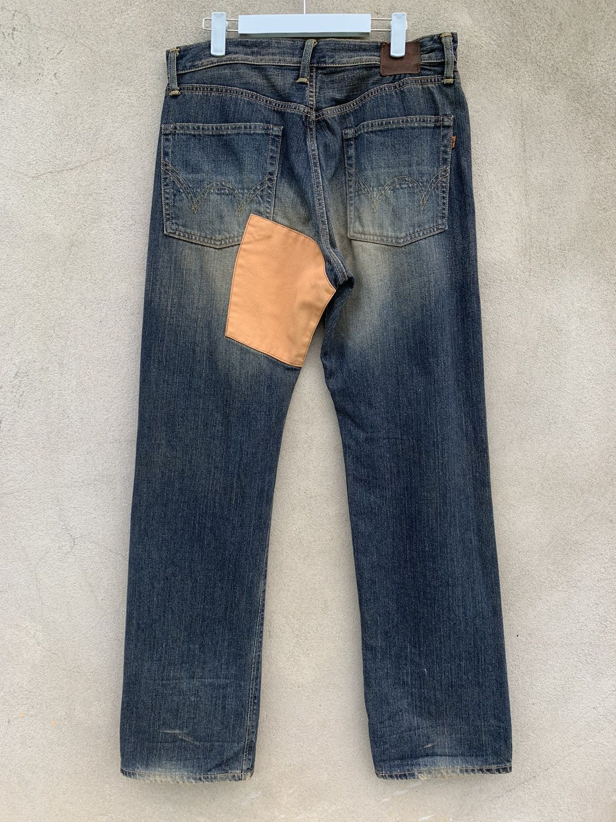 Edwin Rare!! Distressed Edwin Patchwork Selvedge Denim Pants Size US 32 / EU 48 - 6 Thumbnail