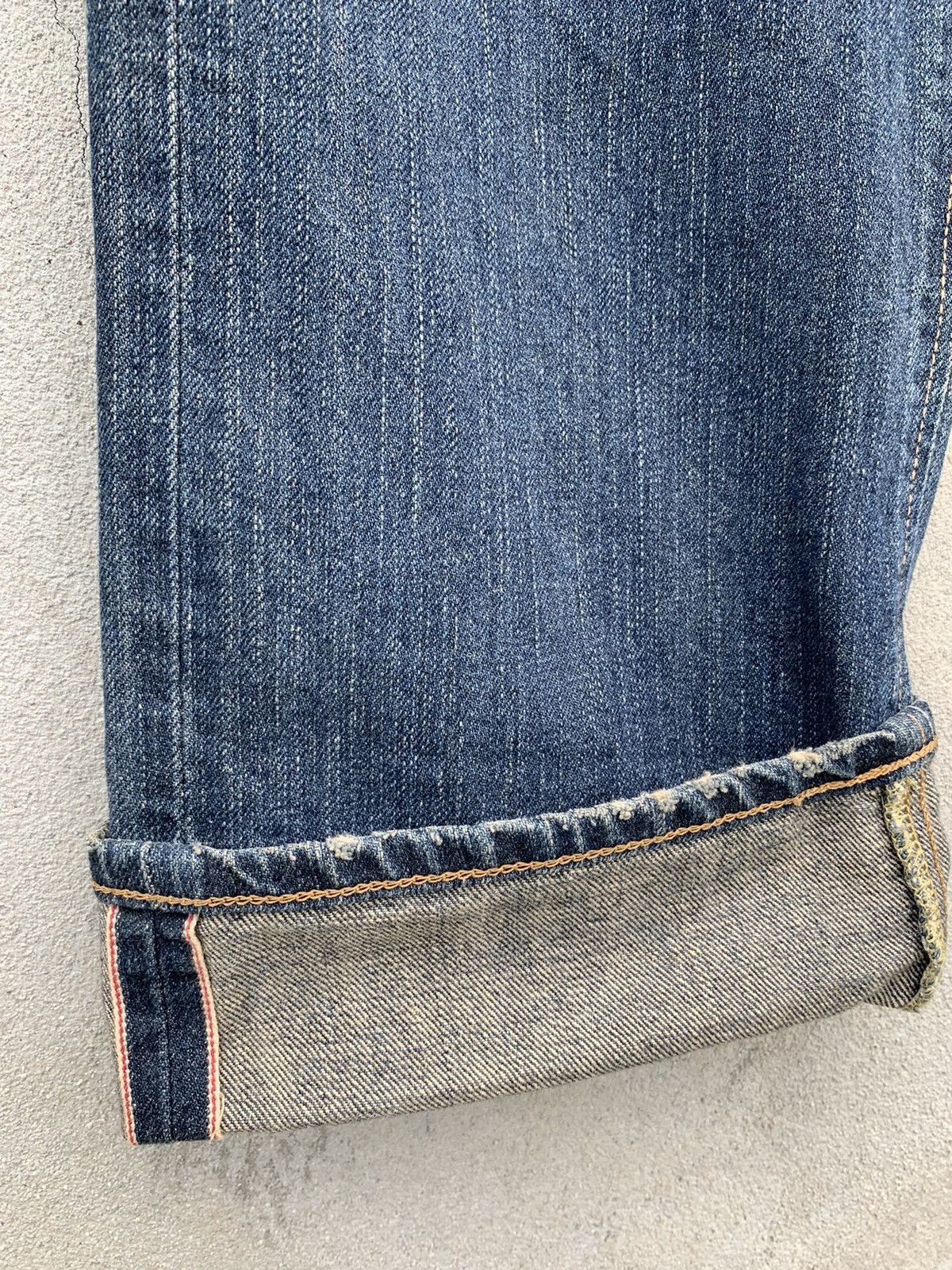 Edwin Rare!! Distressed Edwin Patchwork Selvedge Denim Pants Size US 32 / EU 48 - 18 Thumbnail