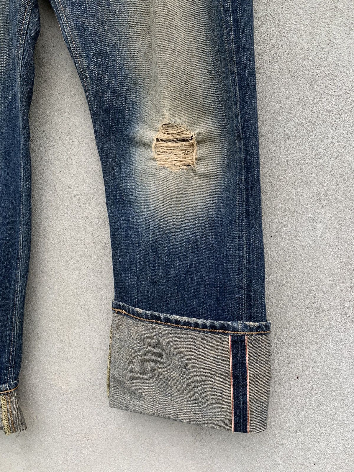 Edwin Rare!! Distressed Edwin Patchwork Selvedge Denim Pants Size US 32 / EU 48 - 17 Thumbnail