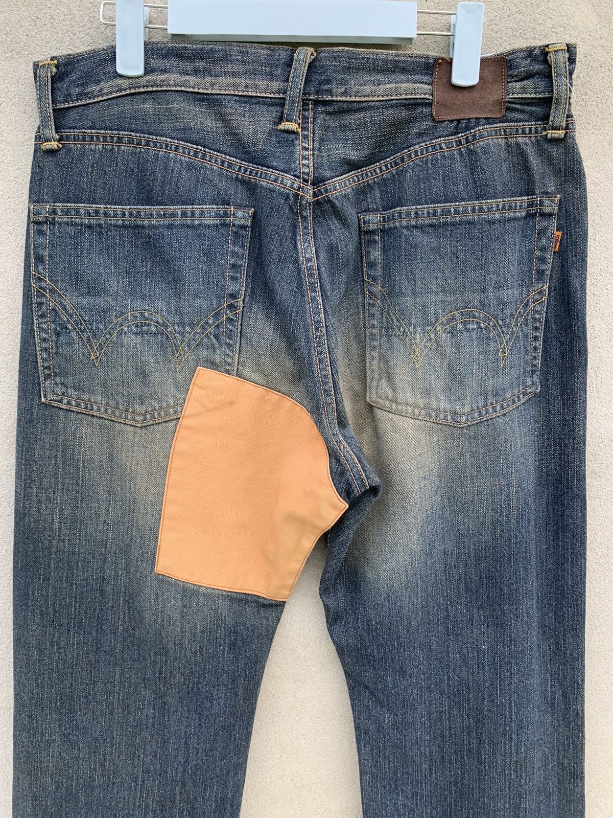 Edwin Rare!! Distressed Edwin Patchwork Selvedge Denim Pants Size US 32 / EU 48 - 11 Thumbnail