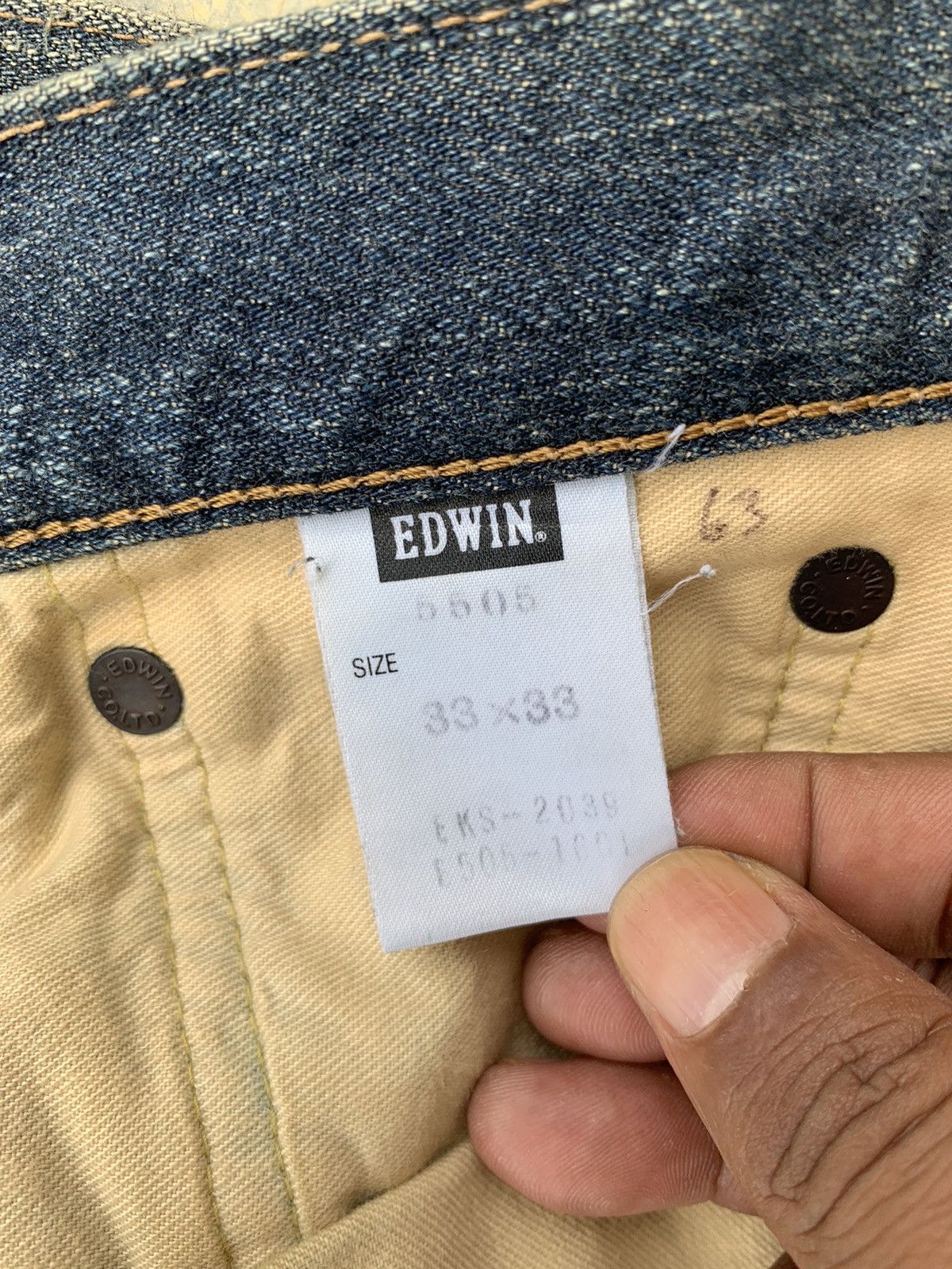 Edwin Rare!! Distressed Edwin Patchwork Selvedge Denim Pants Size US 32 / EU 48 - 23 Thumbnail