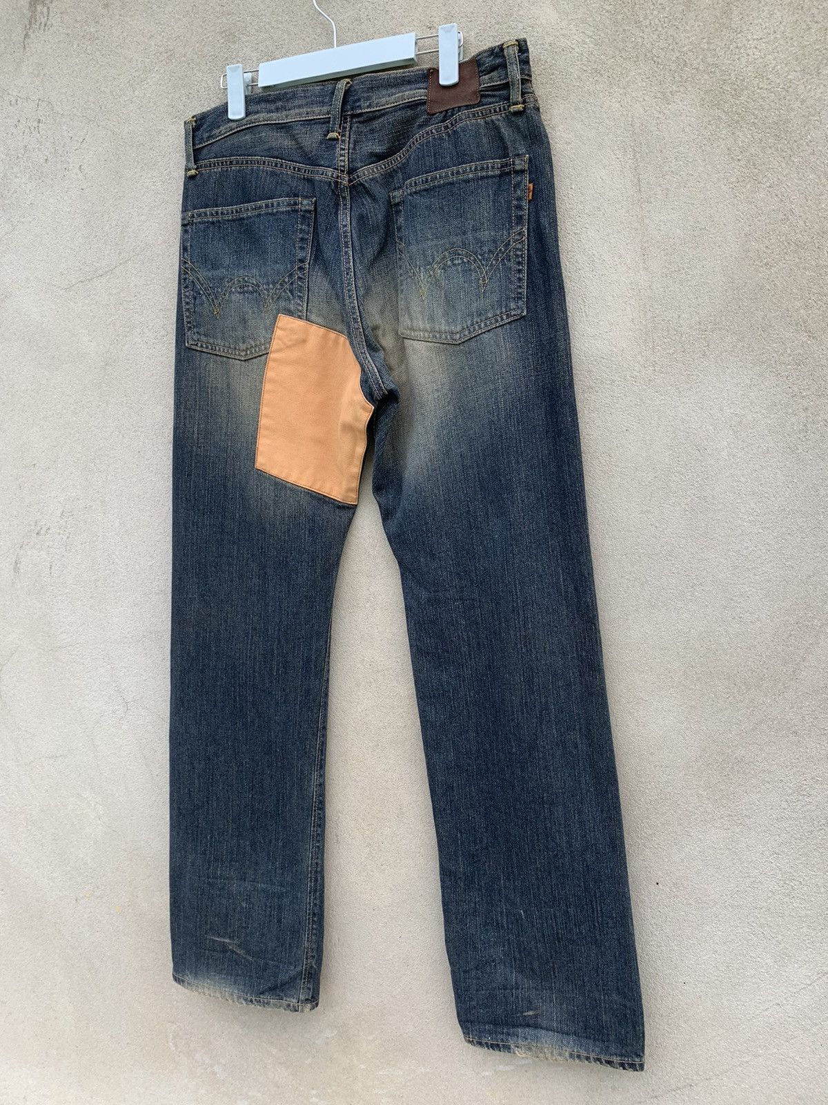 Edwin Rare!! Distressed Edwin Patchwork Selvedge Denim Pants Size US 32 / EU 48 - 8 Thumbnail