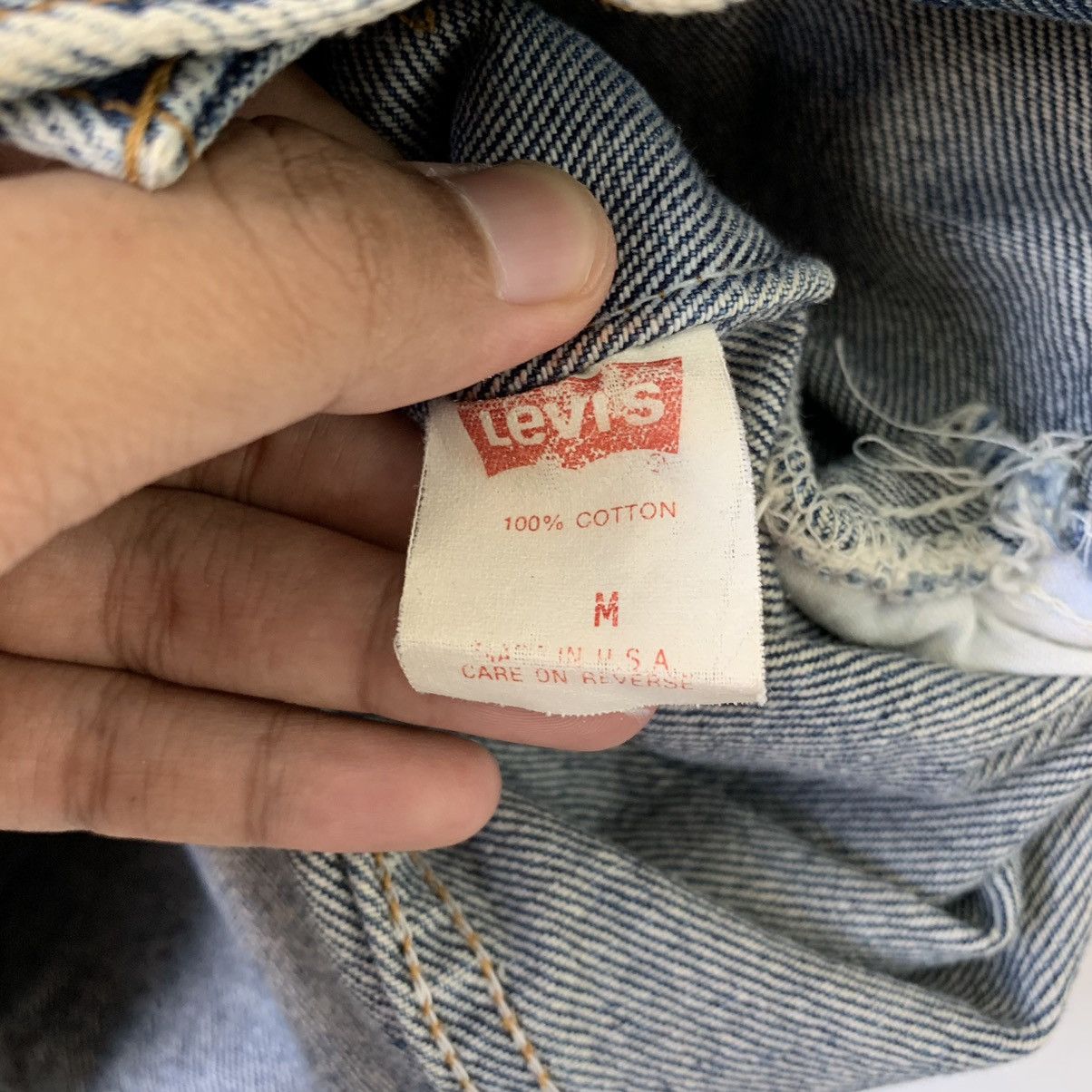 Levi's Vintage 90s Levis Trucker Denim Jacket Made In Usa Size US M / EU 48-50 / 2 - 5 Thumbnail