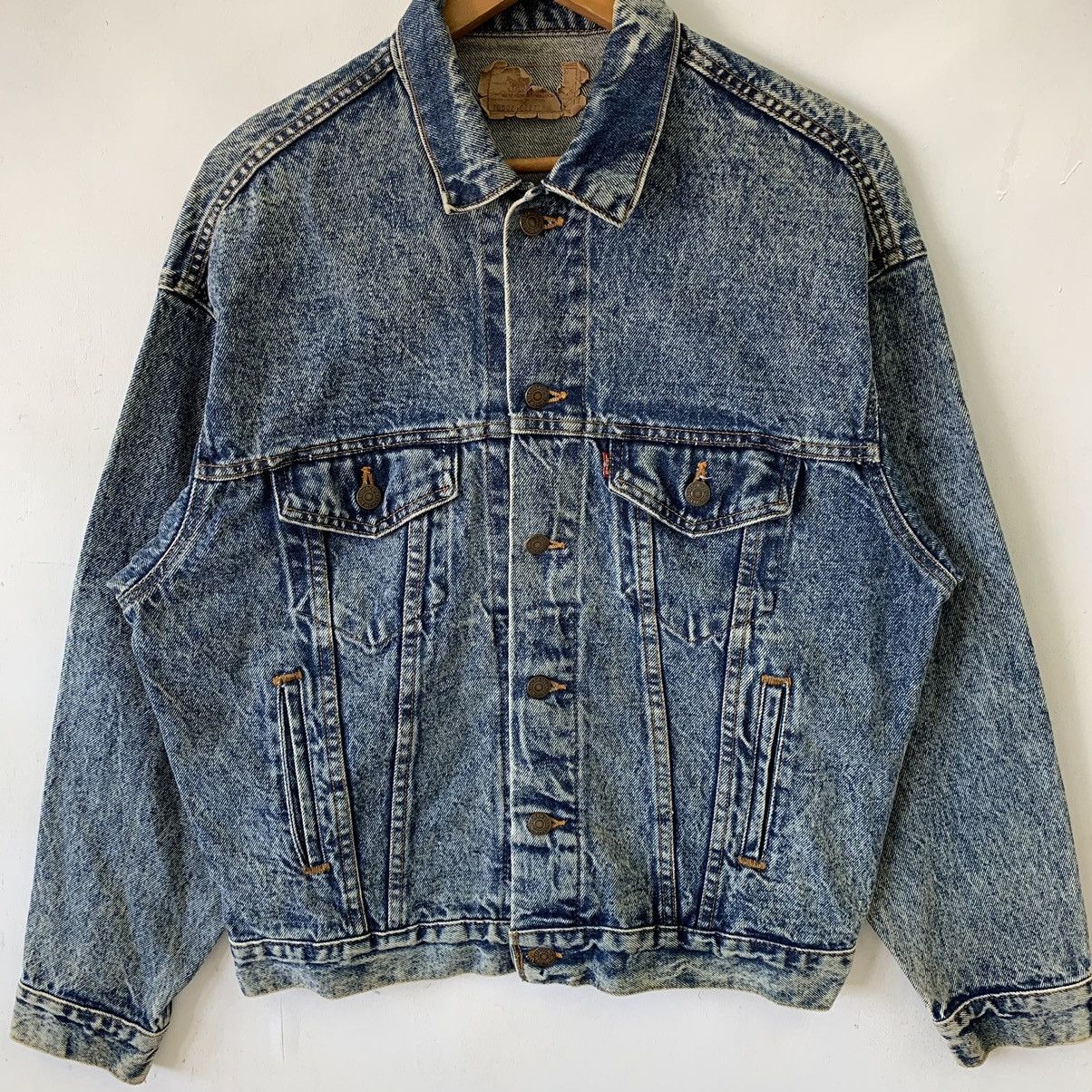 Levi's Vintage 90s Levis Trucker Denim Jacket Made In Usa Size US M / EU 48-50 / 2 - 2 Thumbnail