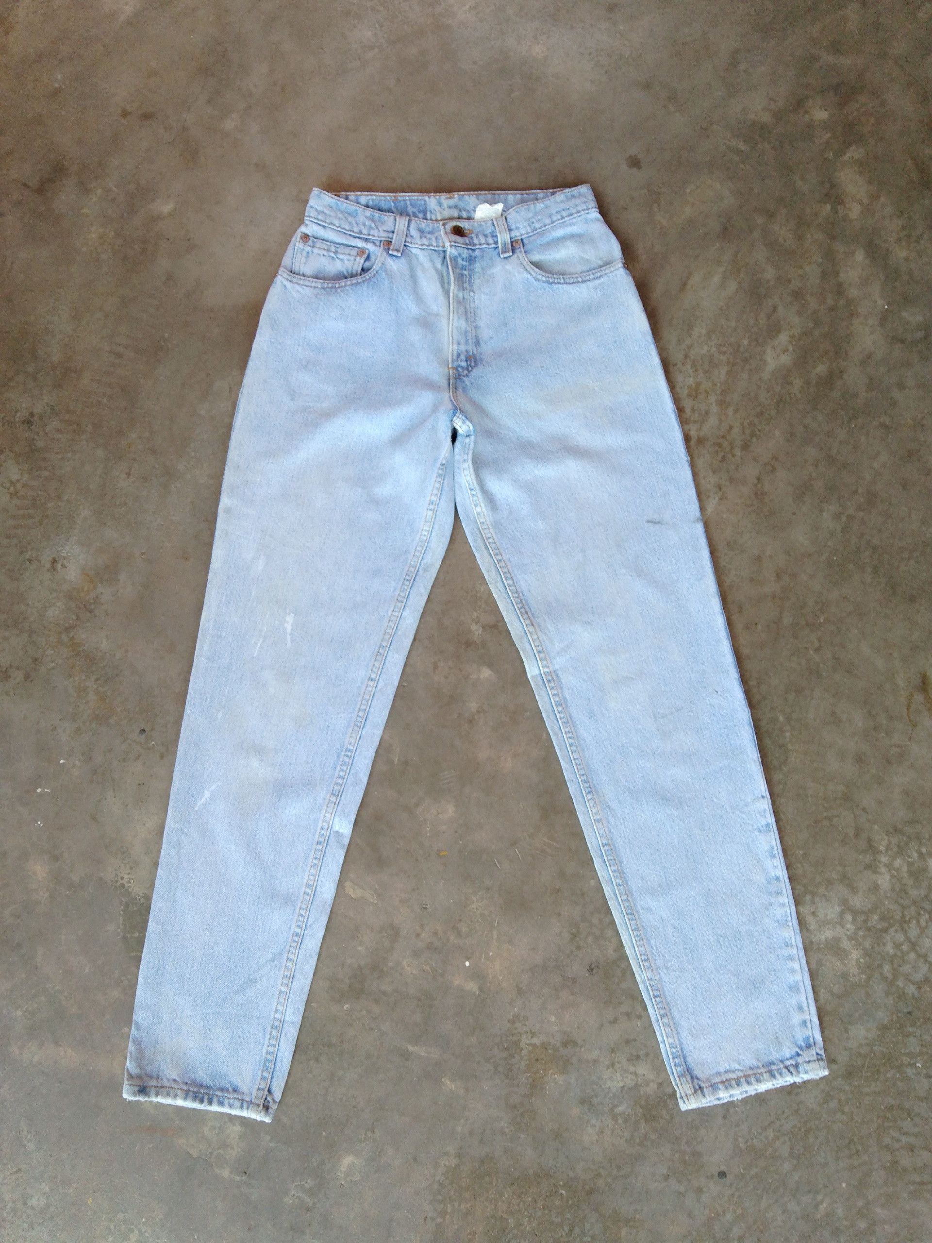 Vintage 90s Vintage Levi's Jeans 550 Made In USA Light Wash 27x30 | Grailed