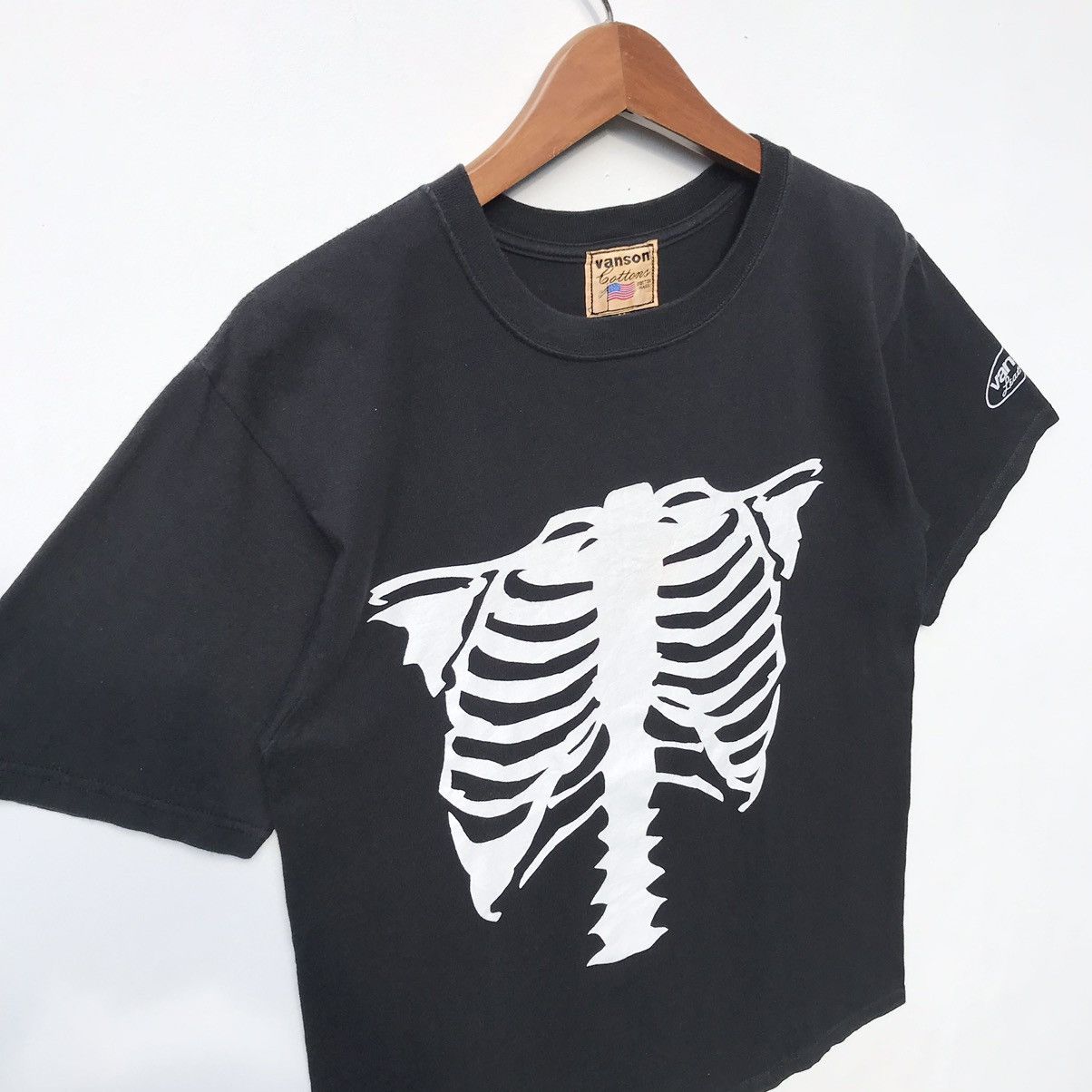 Japanese Brand Vanson Leathers Skeleton Tee Vintage Vanson Leathers Size US M / EU 48-50 / 2 - 7 Thumbnail