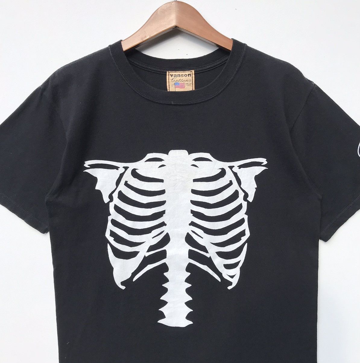 Japanese Brand Vanson Leathers Skeleton Tee Vintage Vanson Leathers Size US M / EU 48-50 / 2 - 5 Thumbnail