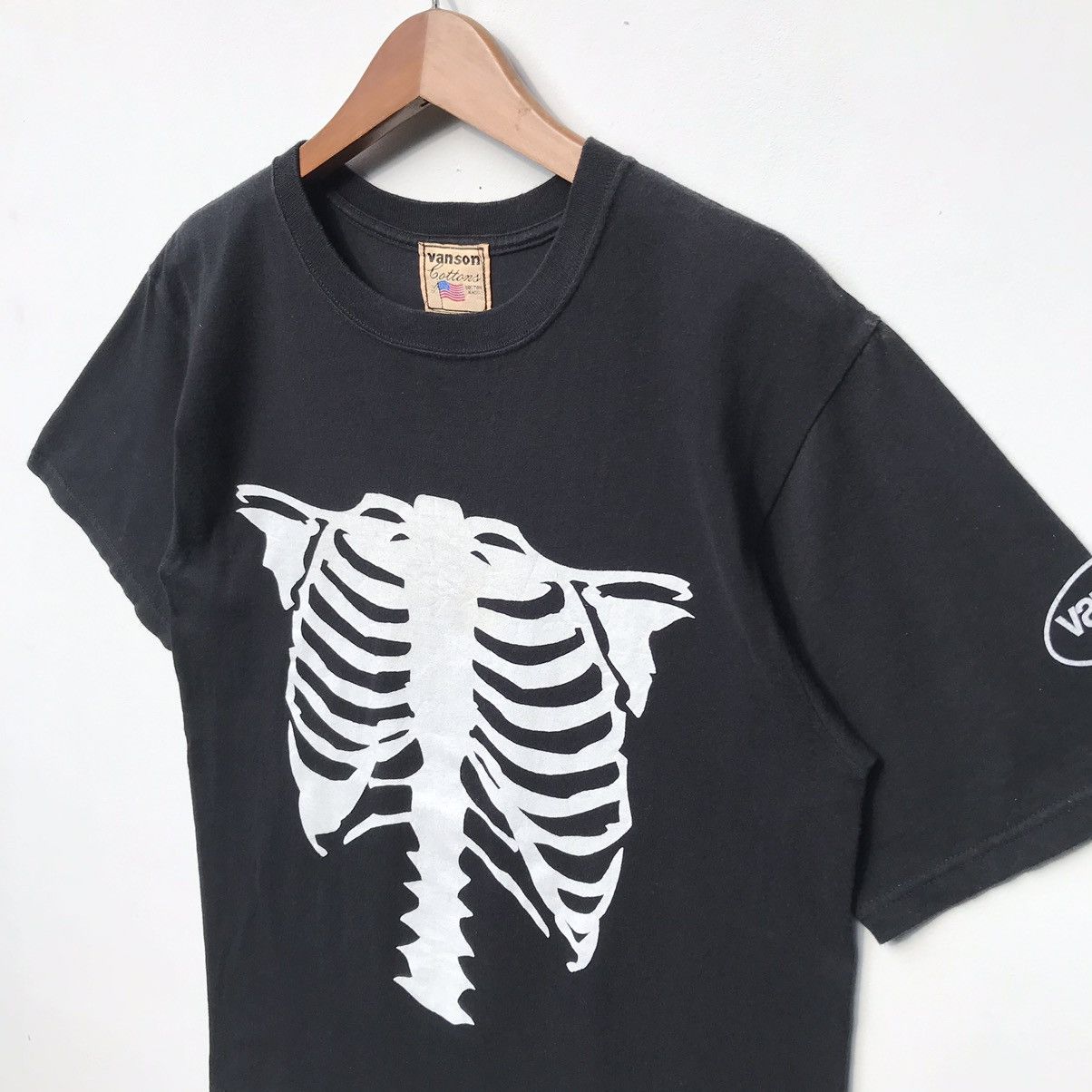 Japanese Brand Vanson Leathers Skeleton Tee Vintage Vanson Leathers Size US M / EU 48-50 / 2 - 8 Thumbnail