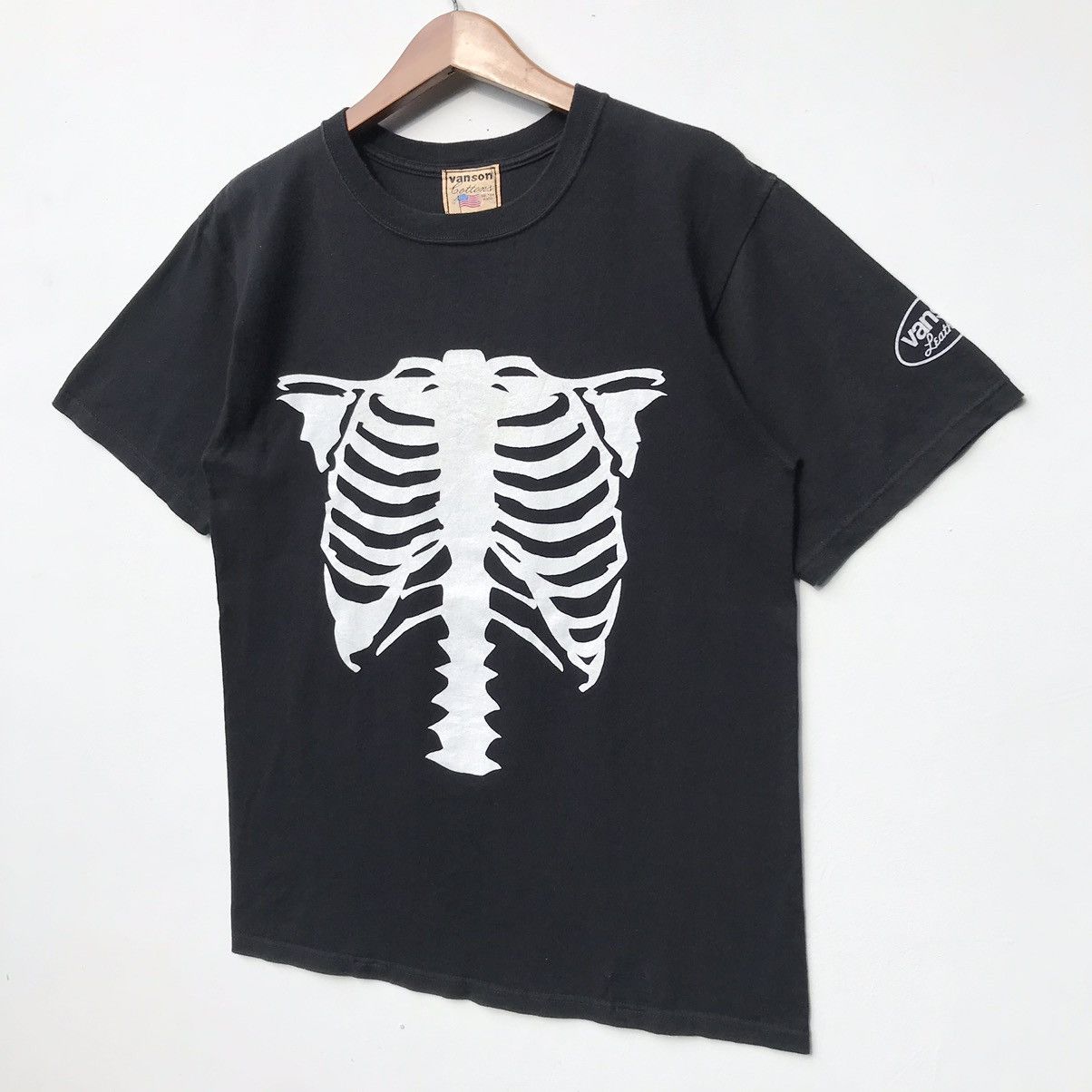Japanese Brand Vanson Leathers Skeleton Tee Vintage Vanson Leathers Size US M / EU 48-50 / 2 - 3 Thumbnail