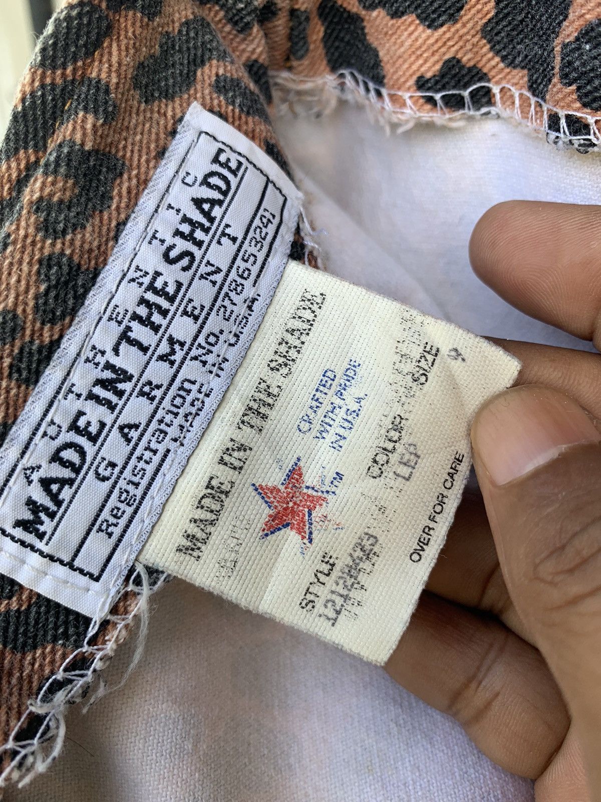 Made In The Shade × Vintage Vtg 70s-80s Made In The Shade Cheetah With Talon 42 Zipper Size 25" / US 0 / IT 36 - 16 Thumbnail