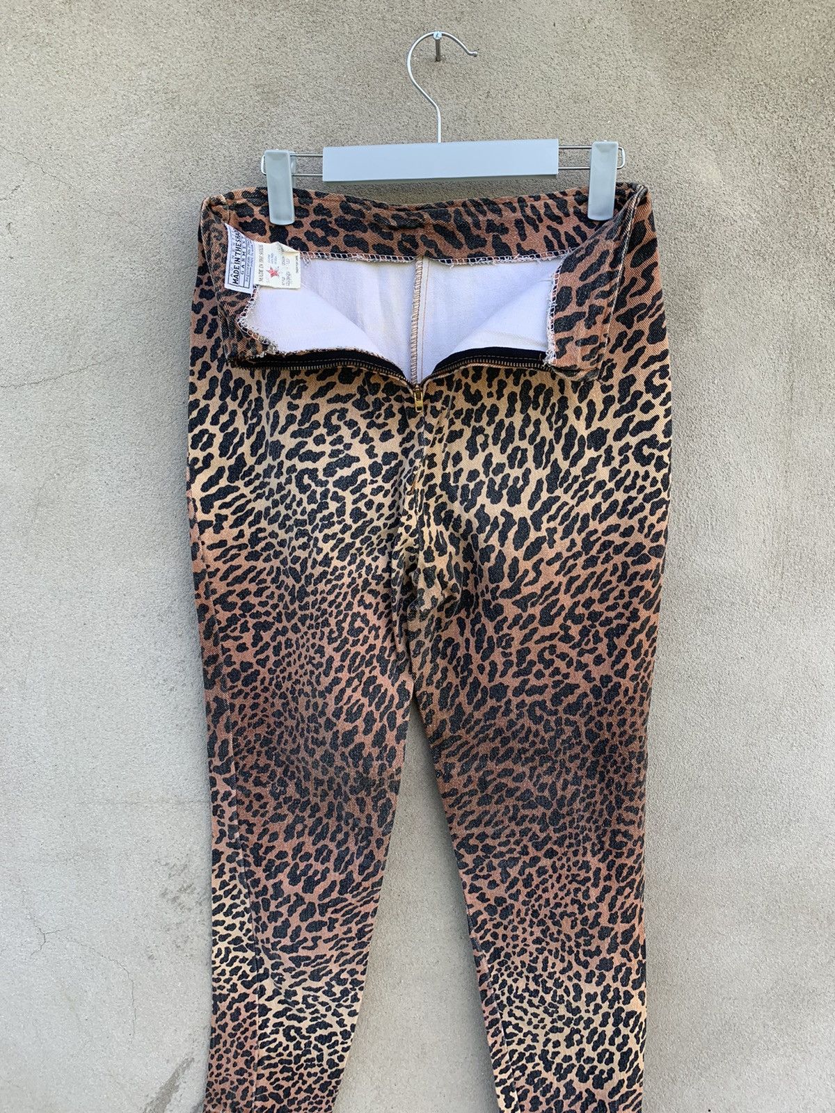 Made In The Shade × Vintage Vtg 70s-80s Made In The Shade Cheetah With Talon 42 Zipper Size 25" / US 0 / IT 36 - 15 Thumbnail