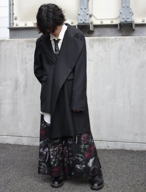 ジャケット・アウター Yohji yamamoto Ground Y Asymmetry Jaket Ground Y 2024-25AW Asymmetrical Jacket 2 Types of Styling