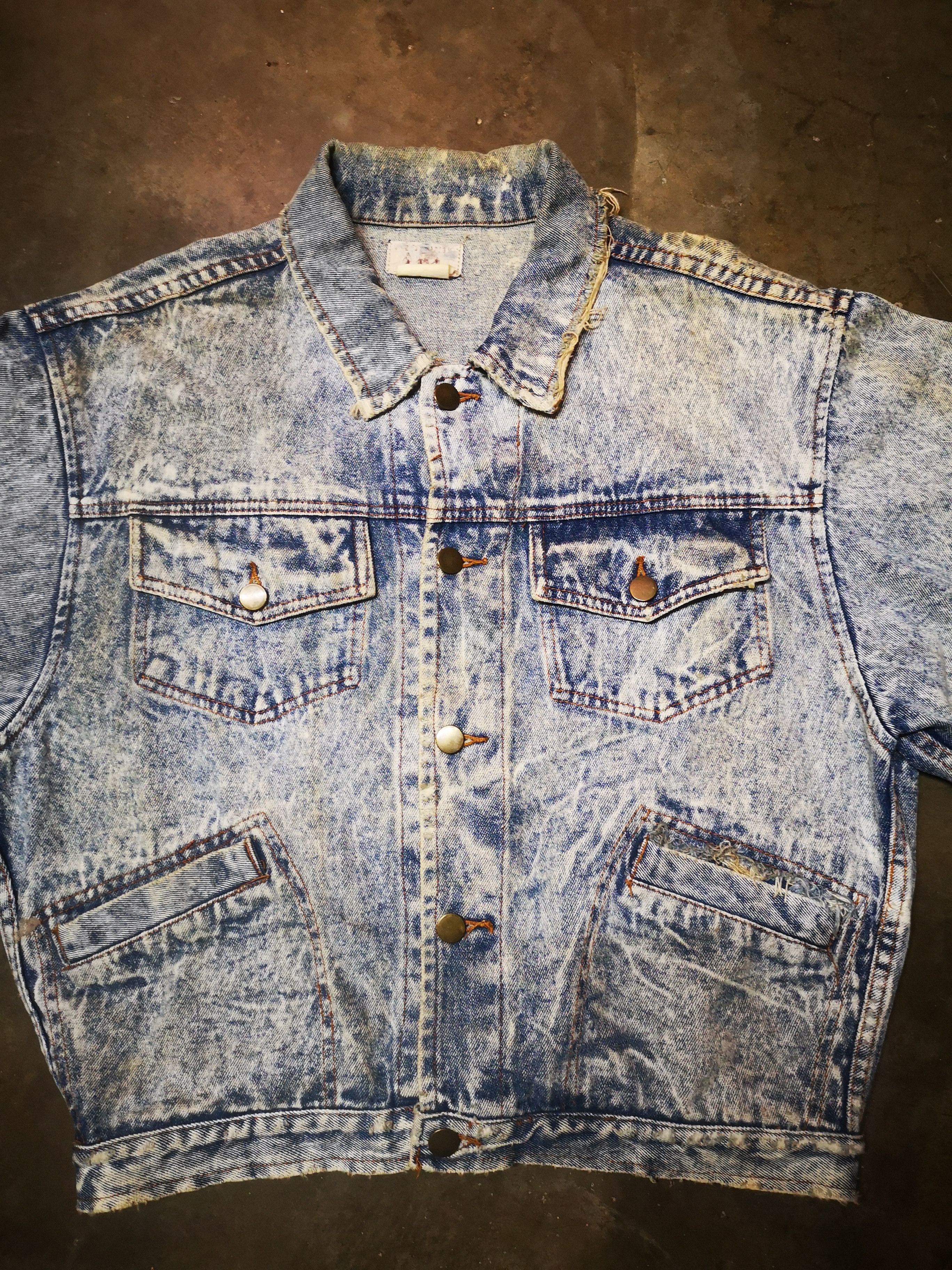 Japanese Brand Vintage Distressed Denim Jacket Size US M / EU 48-50 / 2 - 5 Thumbnail