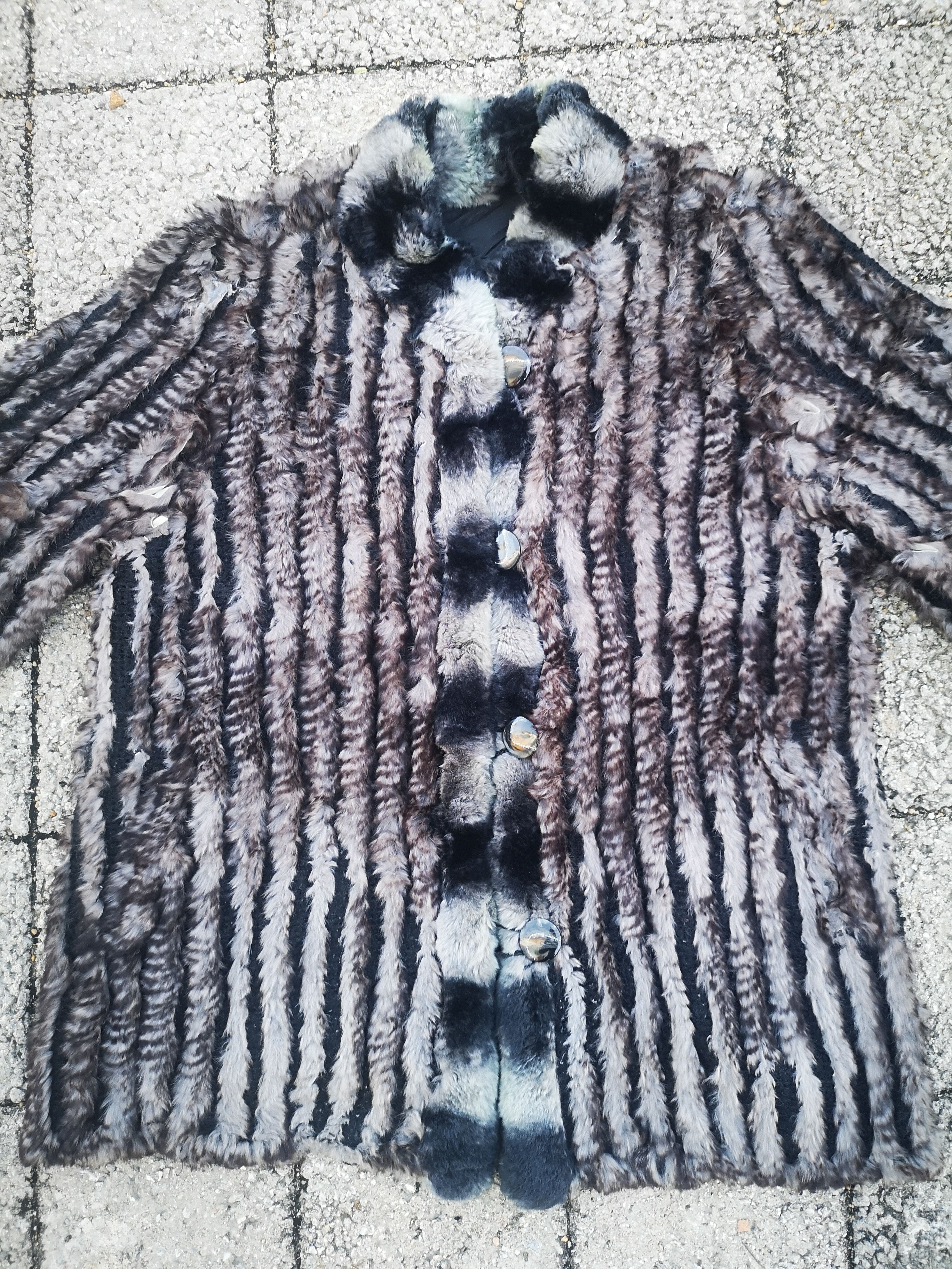 Japanese Brand Rabbit Fur Reversible Button Jacket Size M / US 6-8 / IT 42-44 - 5 Thumbnail