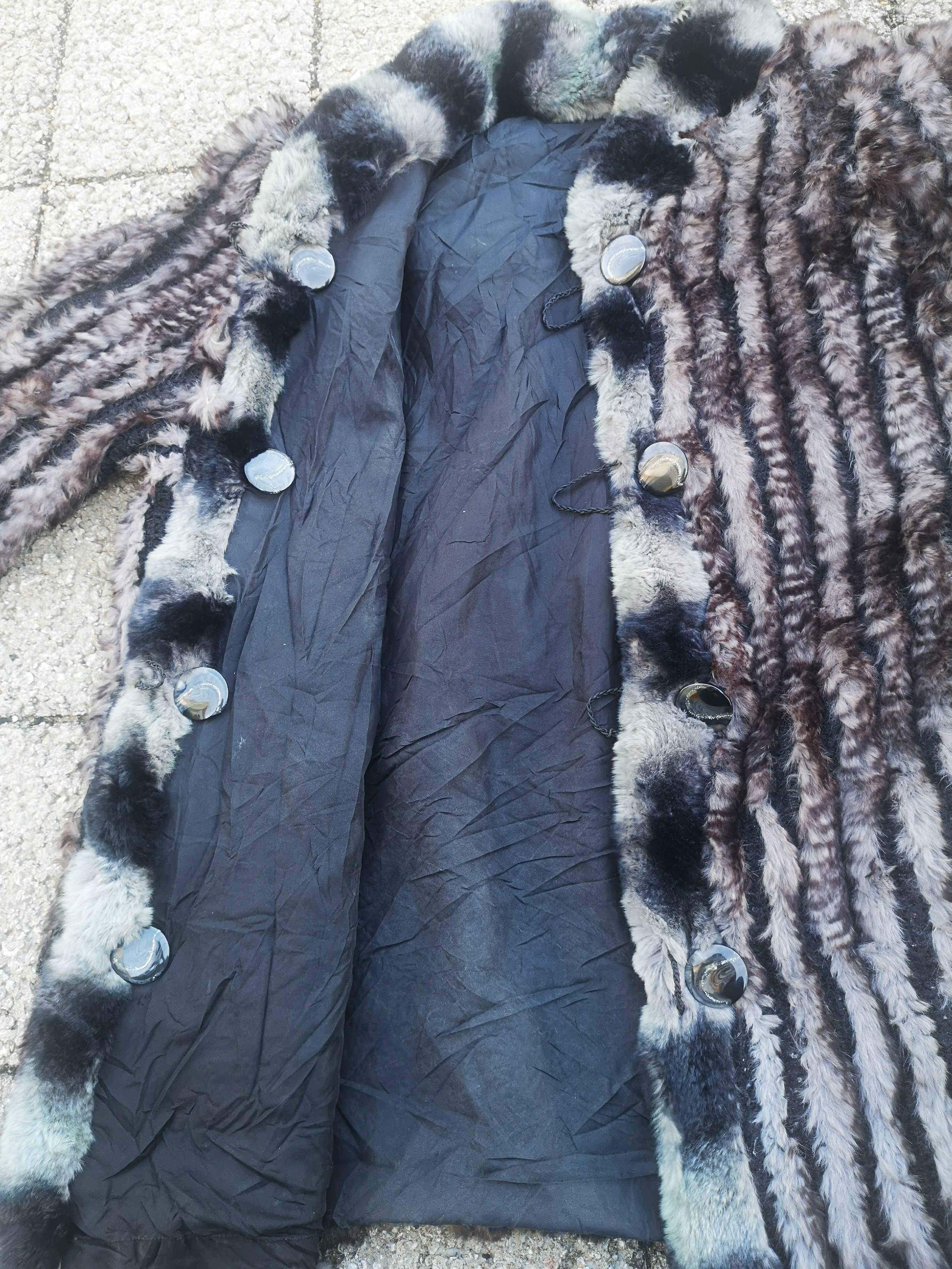 Japanese Brand Rabbit Fur Reversible Button Jacket Size M / US 6-8 / IT 42-44 - 8 Thumbnail