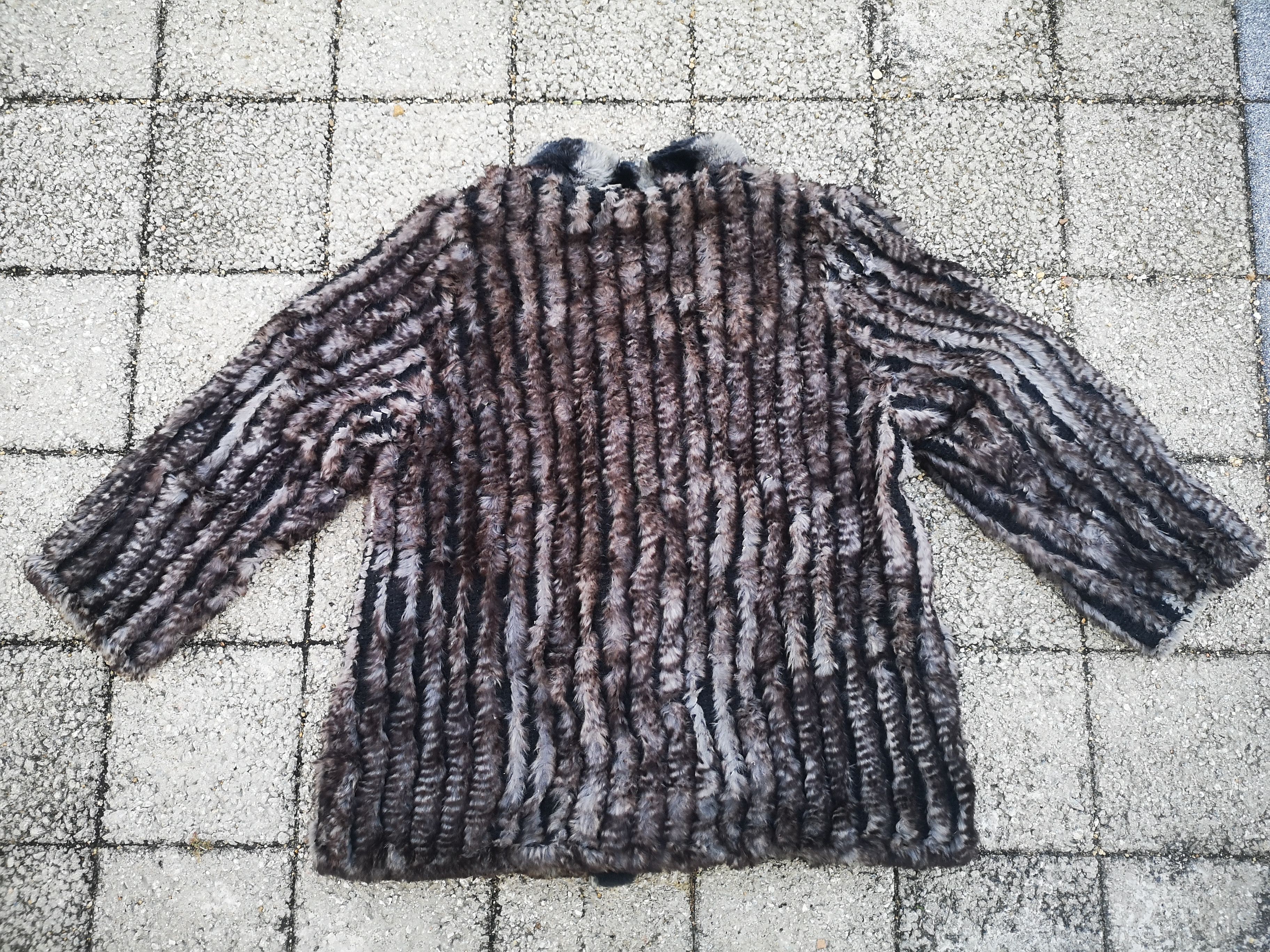 Japanese Brand Rabbit Fur Reversible Button Jacket Size M / US 6-8 / IT 42-44 - 4 Thumbnail