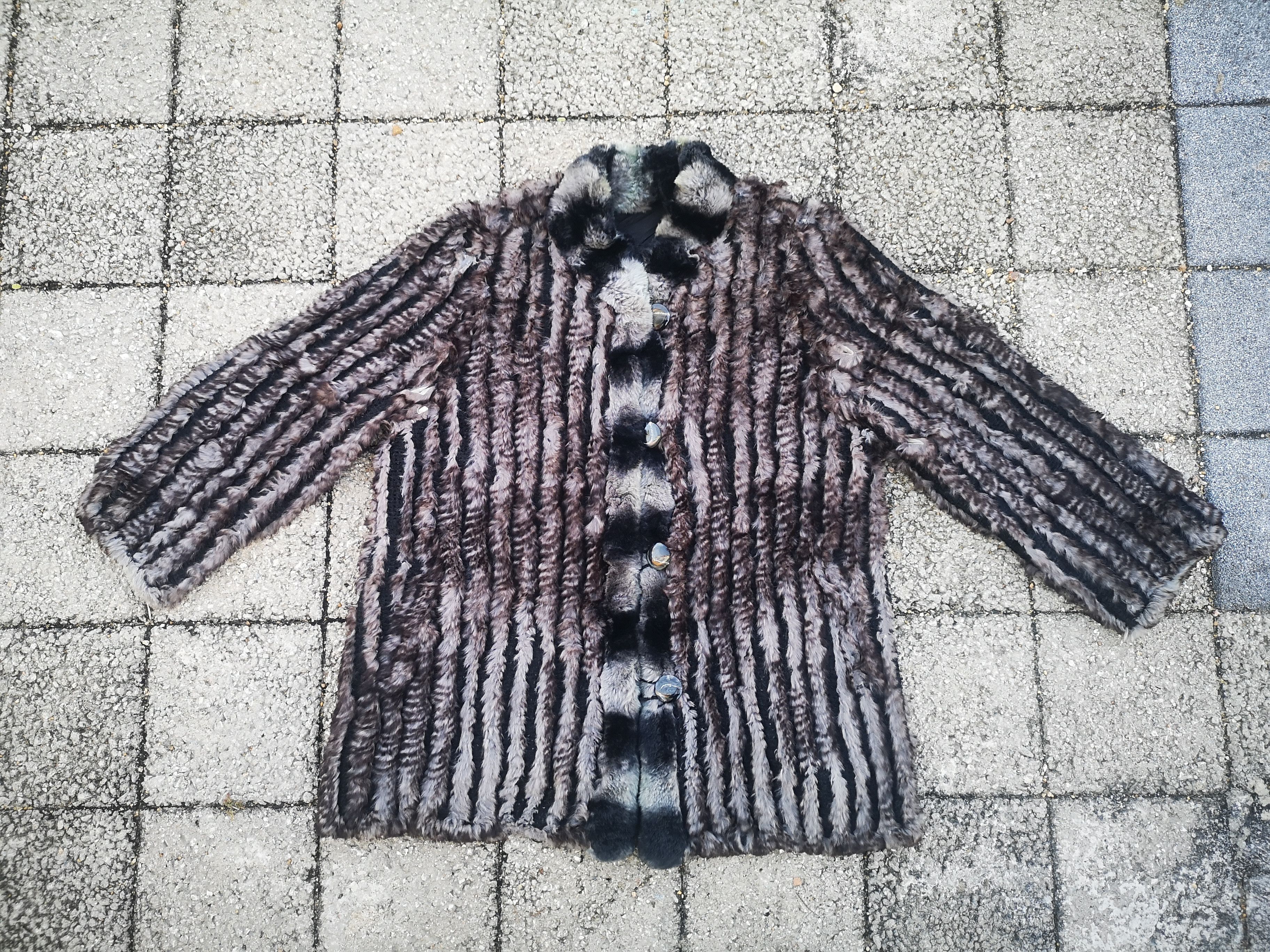Japanese Brand Rabbit Fur Reversible Button Jacket Size M / US 6-8 / IT 42-44 - 3 Thumbnail