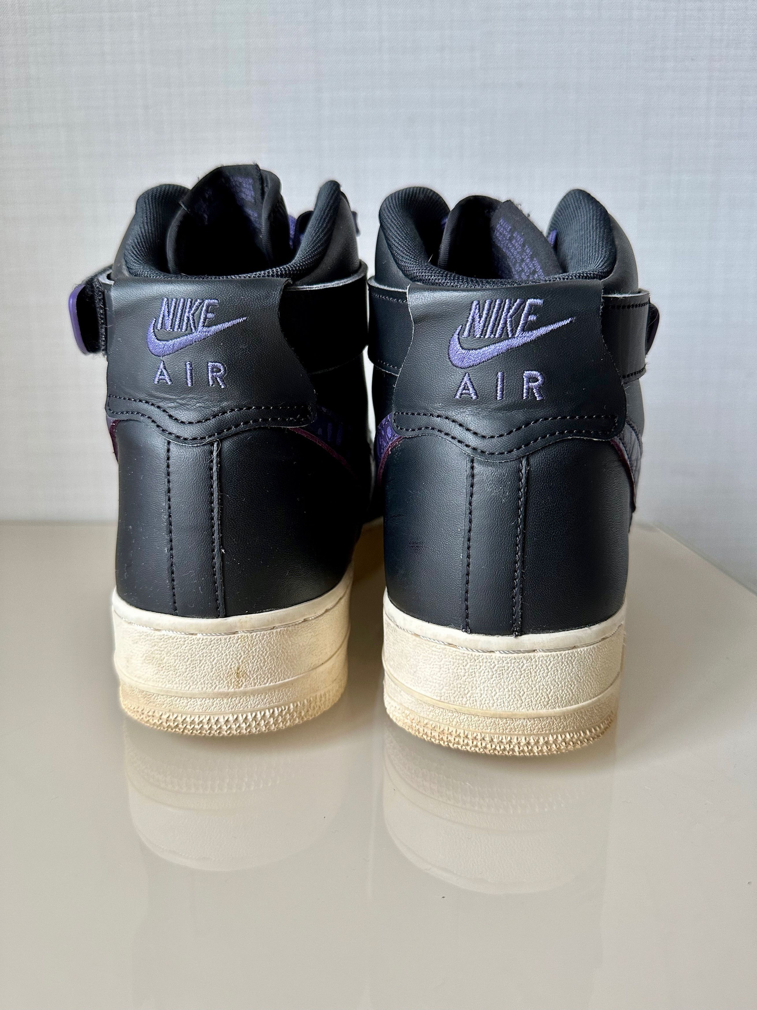 Nike NIKE AIR FORCE 1 HIGH '07 Black PURPLE Sneakers Size US 11.5 / EU 44-45 - 6 Thumbnail