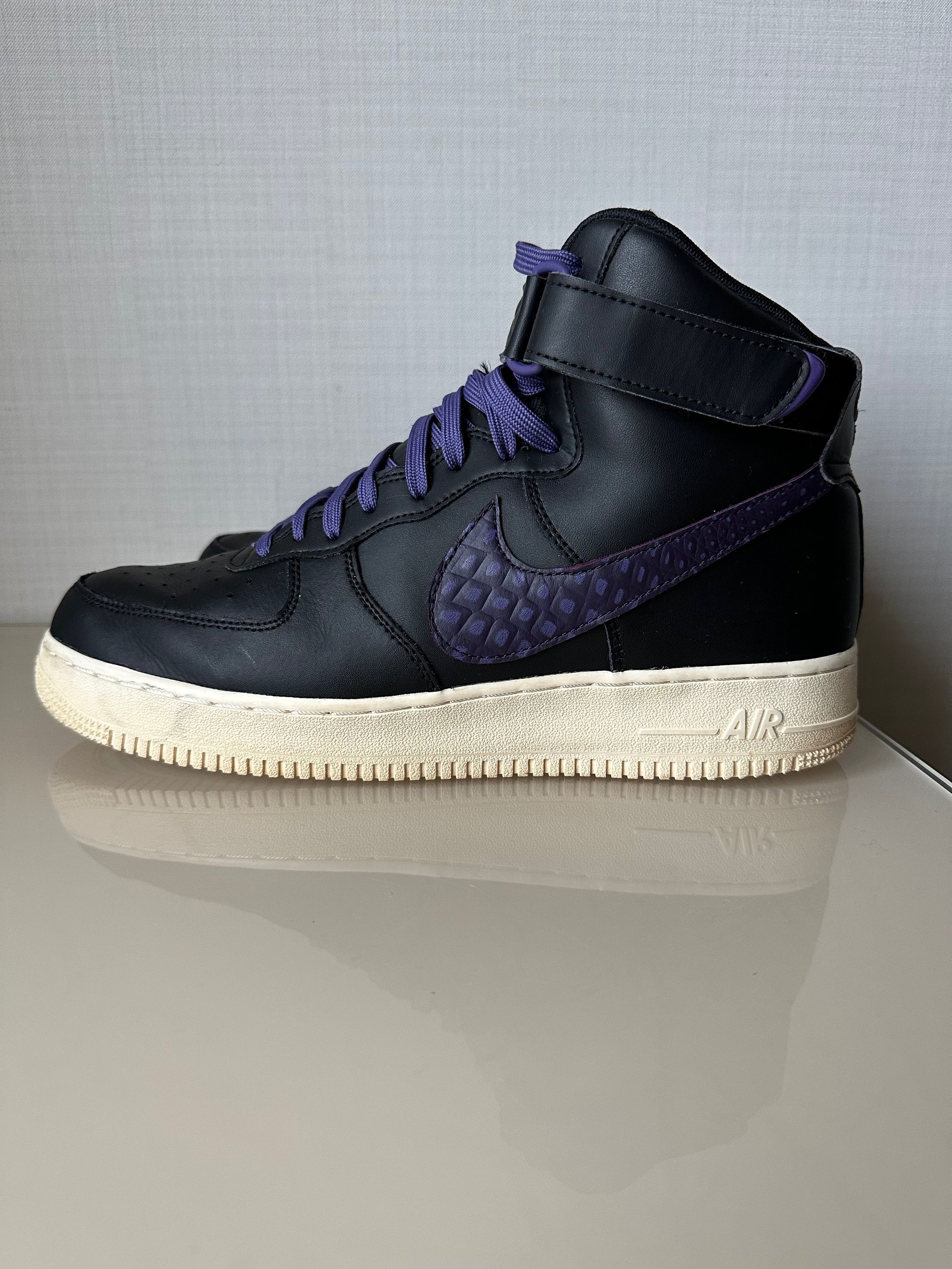 Nike NIKE AIR FORCE 1 HIGH '07 Black PURPLE Sneakers Size US 11.5 / EU 44-45 - 7 Thumbnail