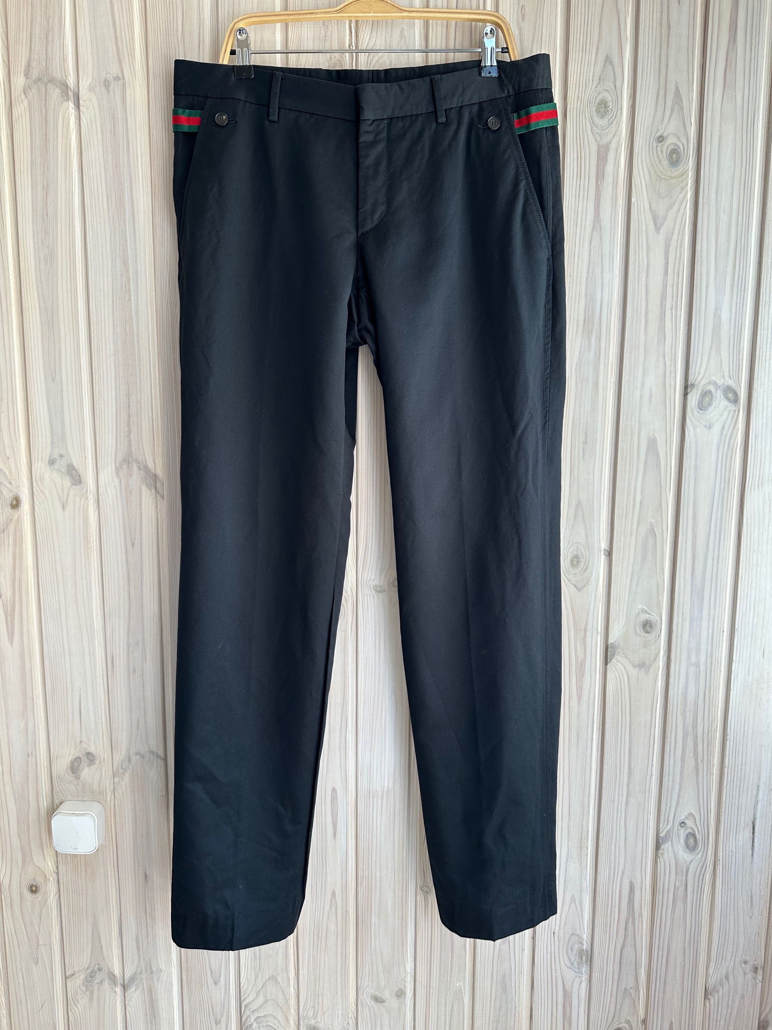 Gucci × Tom Ford GUCCI Trousers pants pants black Size US 35 - 1 Thumbnail