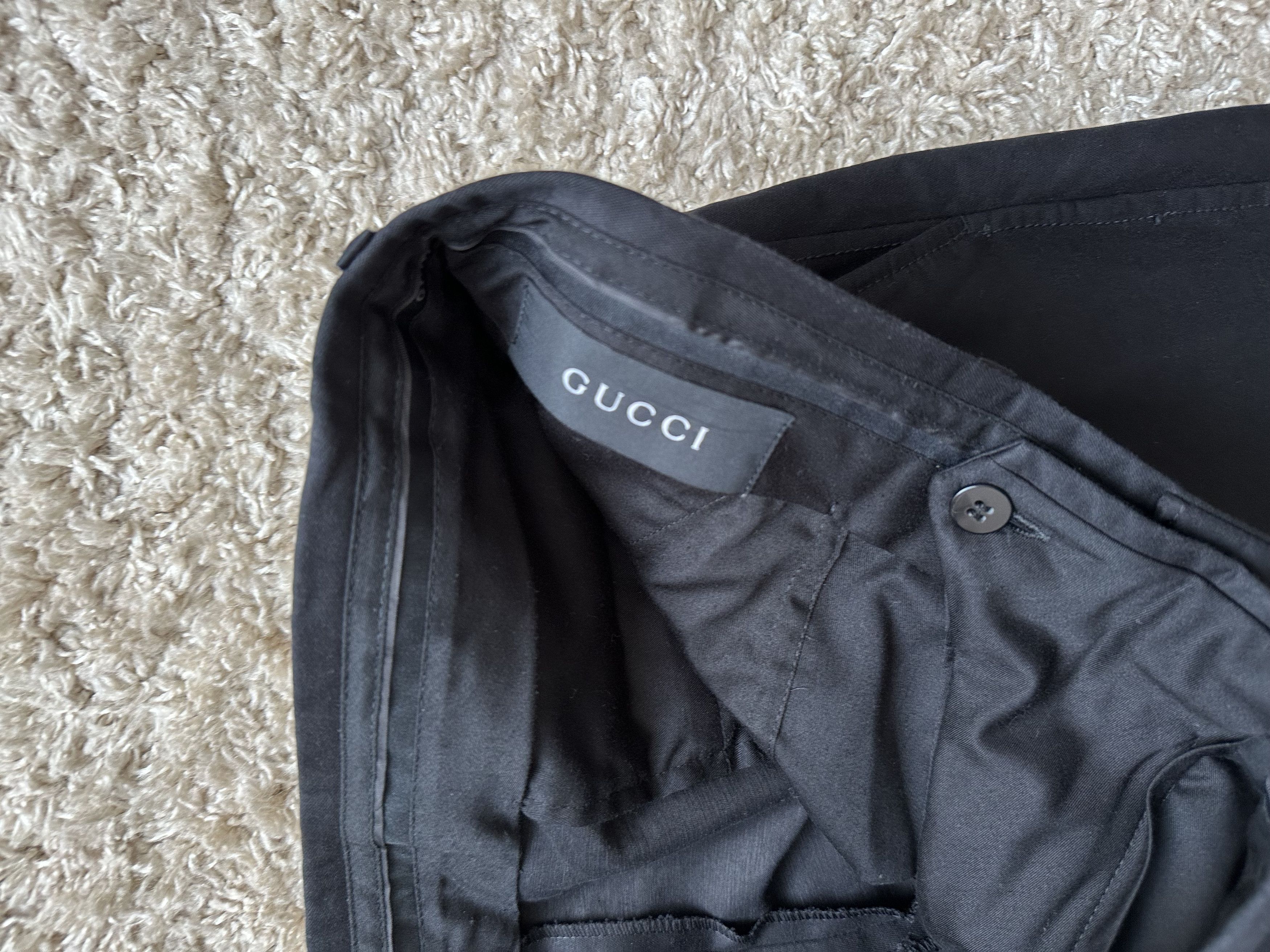 Gucci × Tom Ford GUCCI Trousers pants pants black Size US 35 - 13 Thumbnail