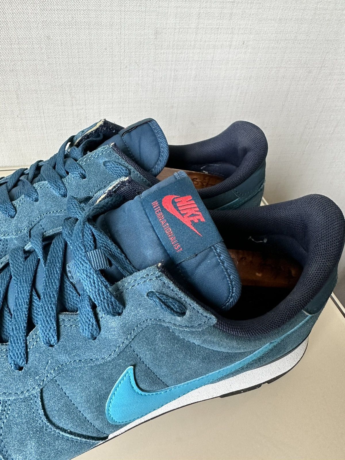 Nike Nike Internationalist Blue Lagoon Suede Sneakers Size US 11 / EU 44 - 5 Thumbnail
