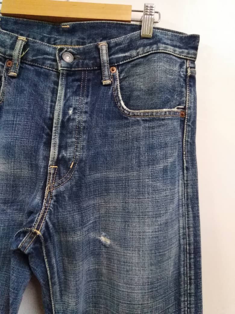 Spellbound Vintage Japanese Spellbound Blue Distressed Denime Size US 32 / EU 48 - 3 Thumbnail