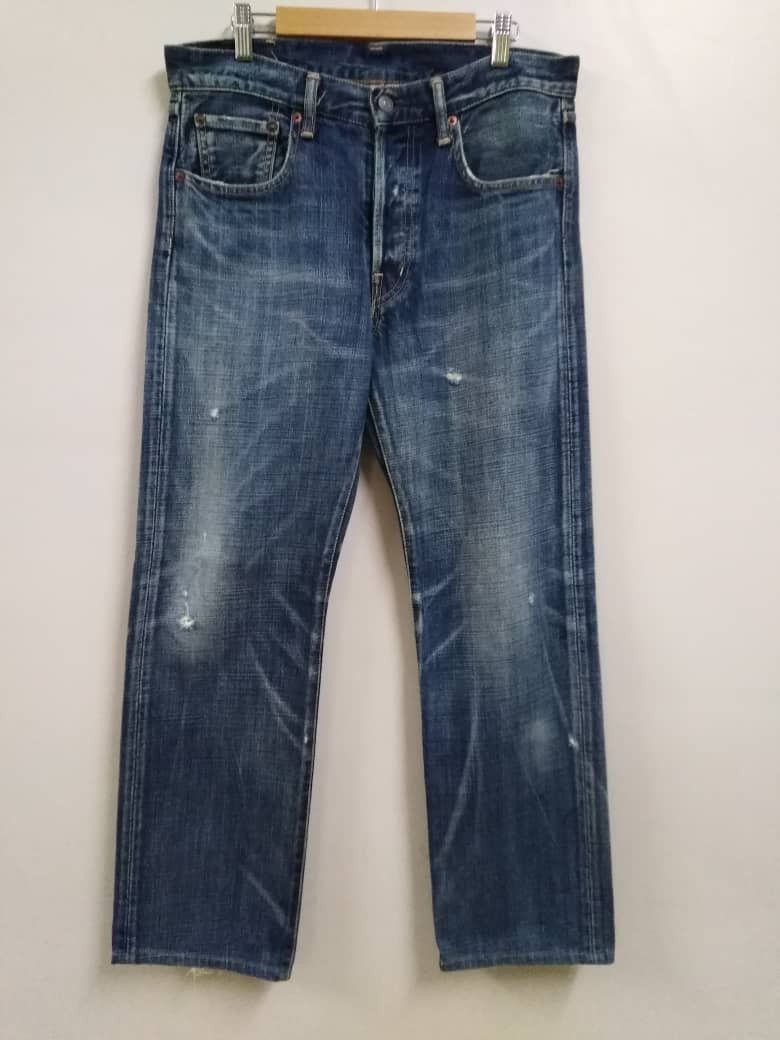 Spellbound Vintage Japanese Spellbound Blue Distressed Denime Size US 32 / EU 48 - 1 Thumbnail