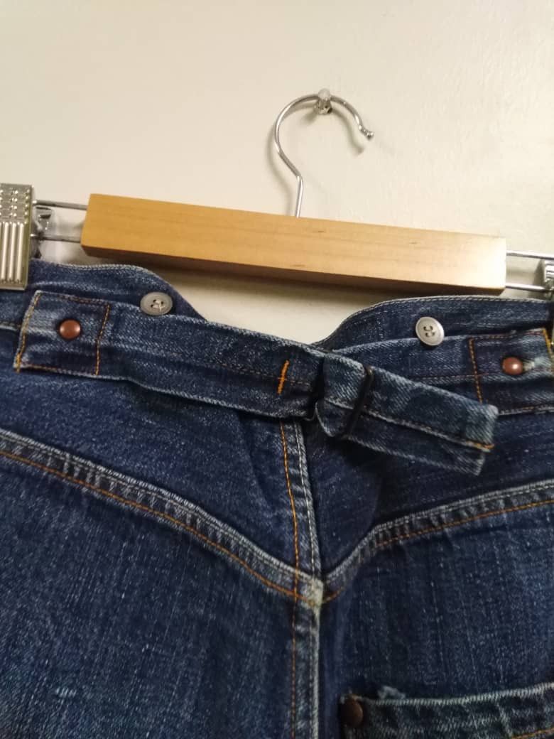 Gap Vintage Selvedge Redline Made In Italy Gap Buckles Jeans Size US 33 - 21 Thumbnail