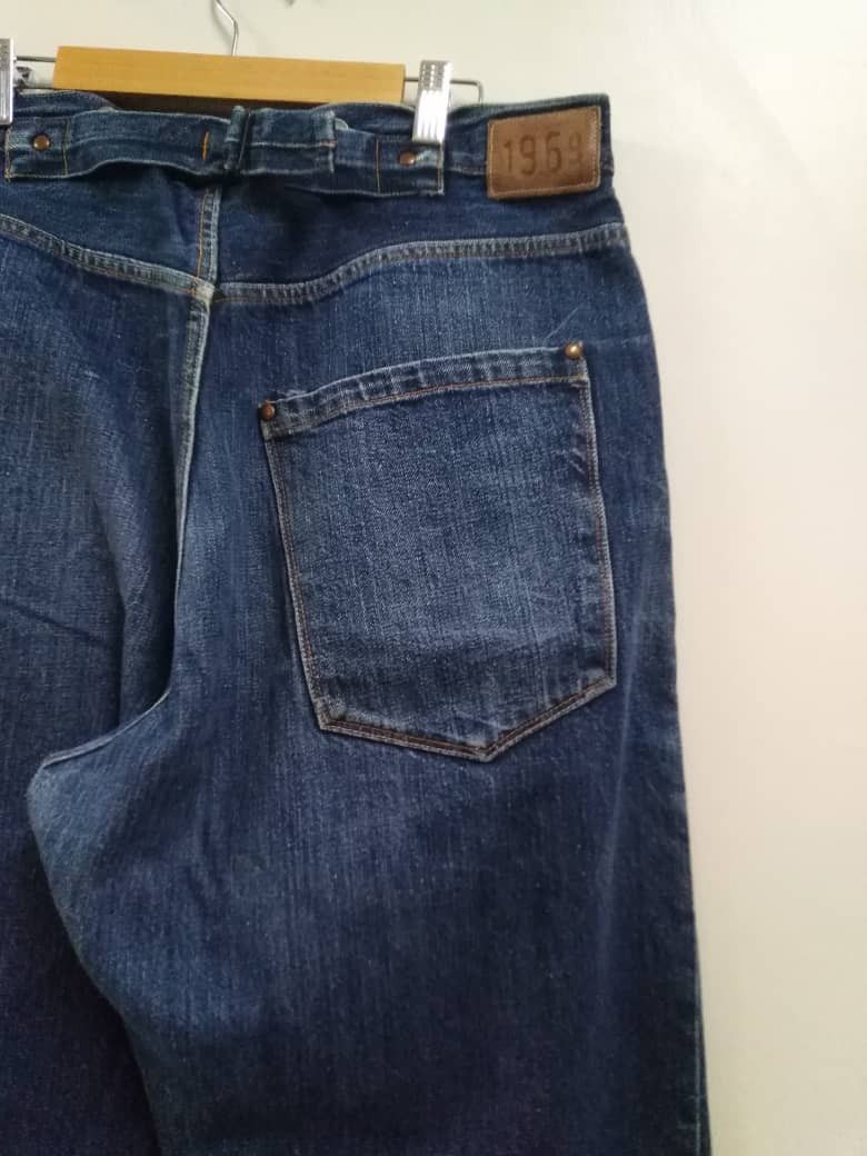 Gap Vintage Selvedge Redline Made In Italy Gap Buckles Jeans Size US 33 - 18 Thumbnail