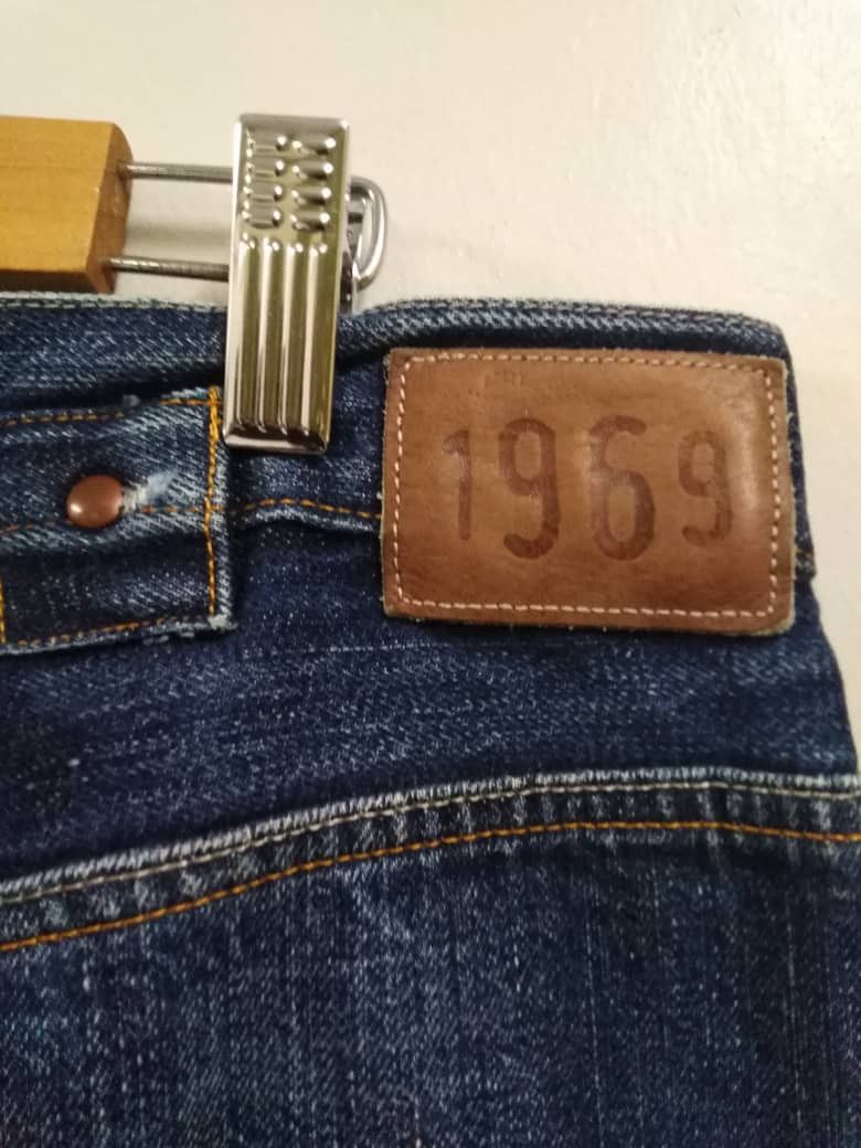 Gap Vintage Selvedge Redline Made In Italy Gap Buckles Jeans Size US 33 - 19 Thumbnail