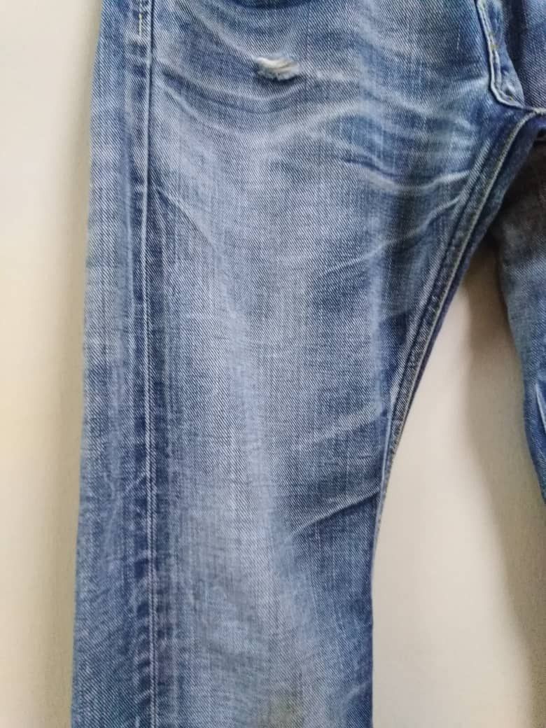 Lee Vintage Selvedge Lee Button Leather Patch Union Made Size US 28 / EU 44 - 7 Thumbnail