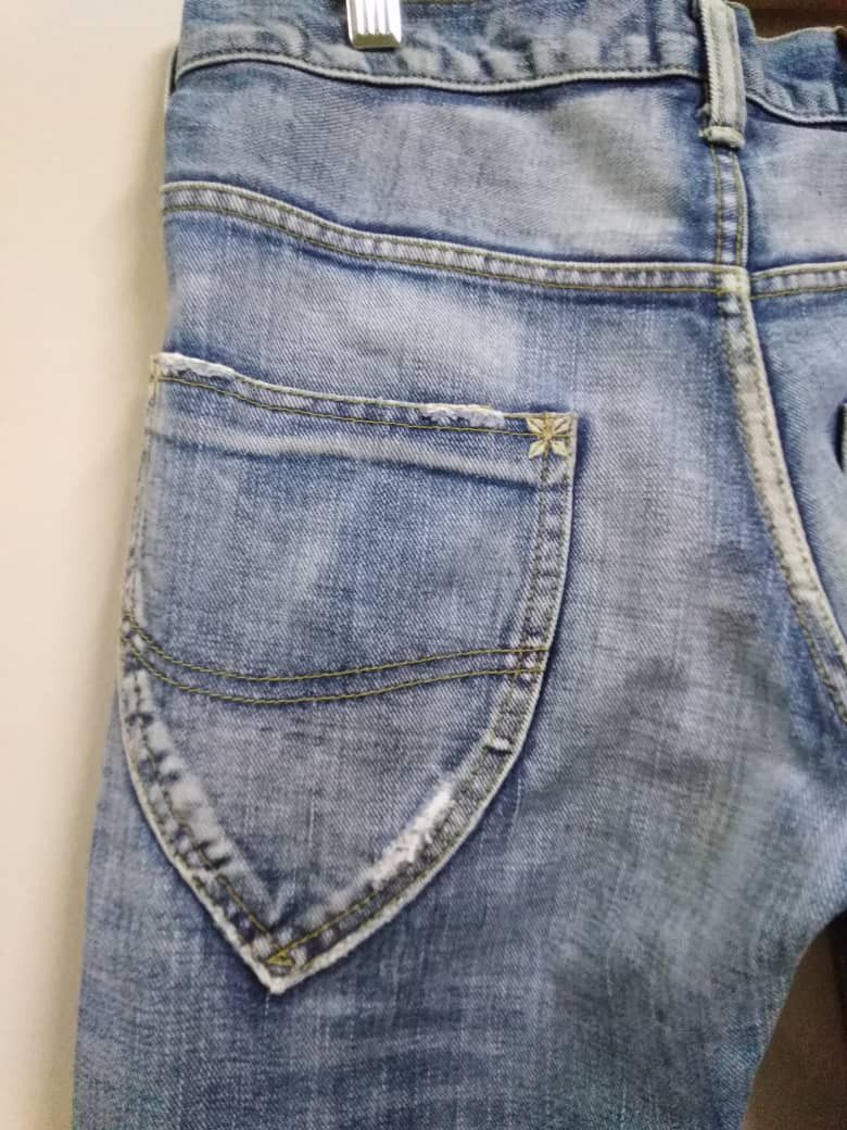 Lee Vintage Selvedge Lee Button Leather Patch Union Made Size US 28 / EU 44 - 9 Thumbnail
