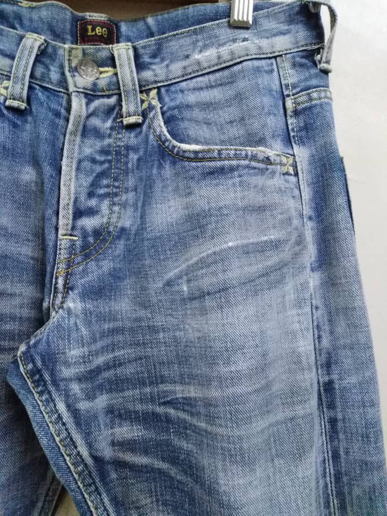 Lee Vintage Selvedge Lee Button Leather Patch Union Made Size US 28 / EU 44 - 3 Thumbnail