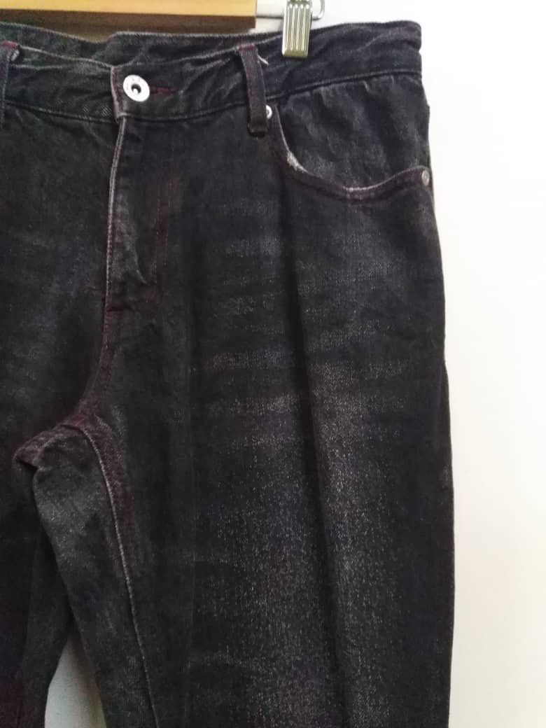 Tornado Mart Super Black Japanese Designer Atelier Sab Men Jeans Size US 32 / EU 48 - 14 Thumbnail