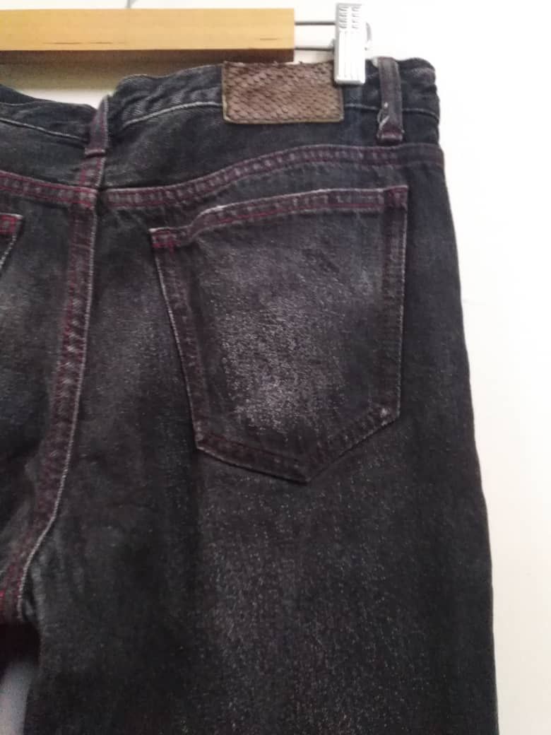 Tornado Mart Super Black Japanese Designer Atelier Sab Men Jeans Size US 32 / EU 48 - 12 Thumbnail