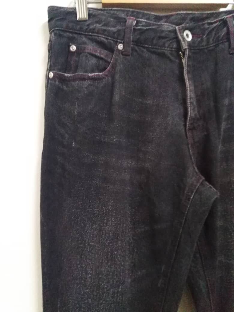 Tornado Mart Super Black Japanese Designer Atelier Sab Men Jeans Size US 32 / EU 48 - 4 Thumbnail