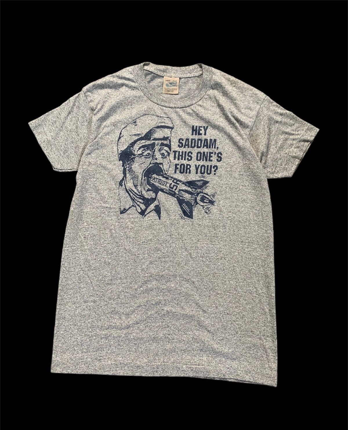 Vintage saddam hussein 80s t-shirt