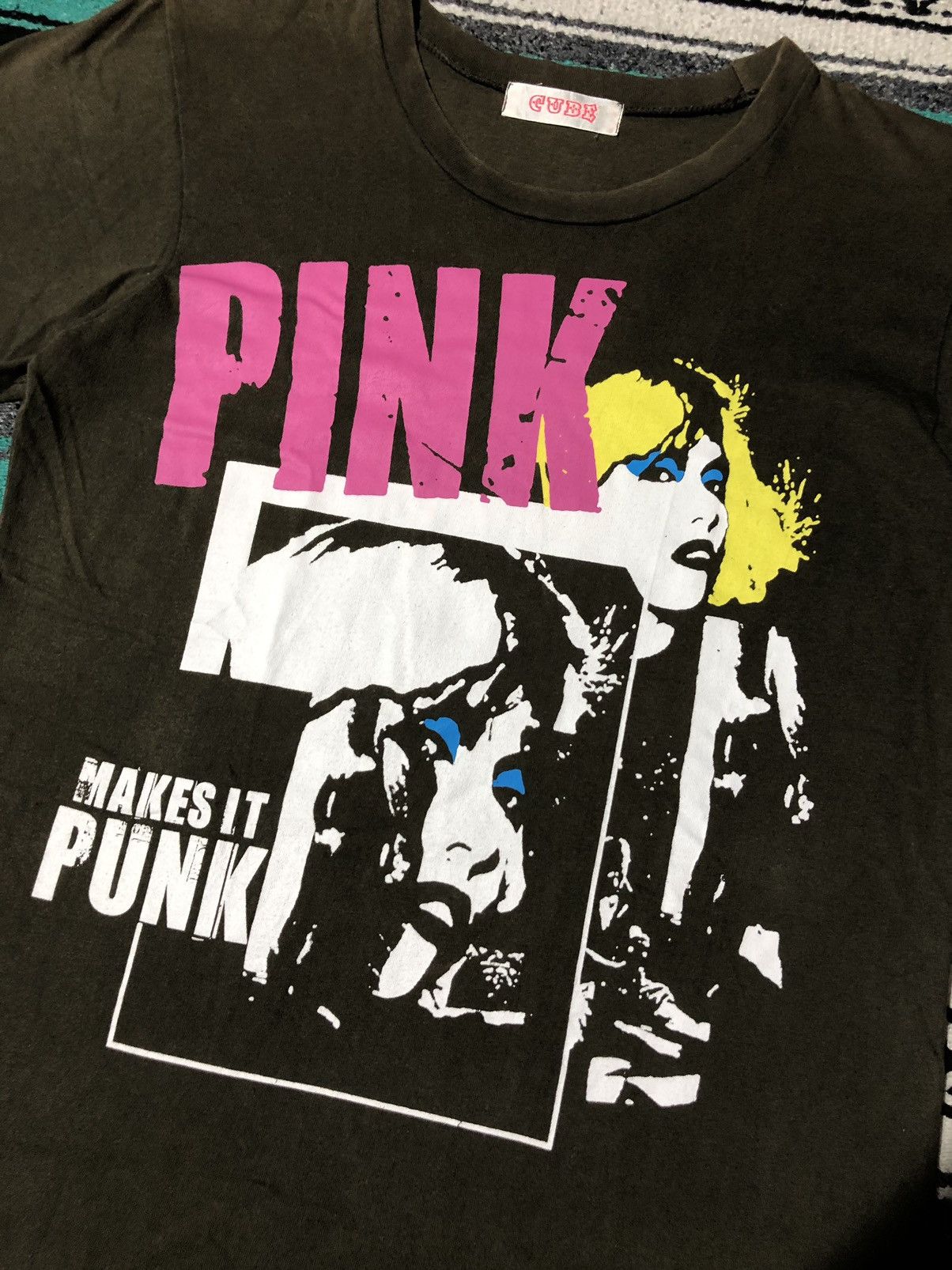 Hysteric Glamour Vintage Cube Pink Make it Punk T-Shirt Size US M / EU 48-50 / 2 - 2 Thumbnail
