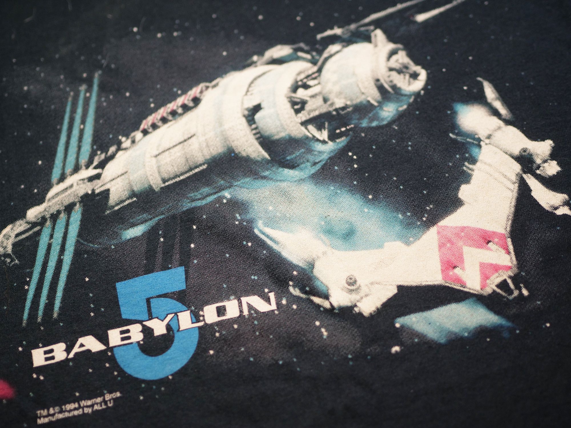 Vintage Babylon 5 vintage 1994 year t-shirt Size US L / EU 52-54 / 3 - 4 Thumbnail