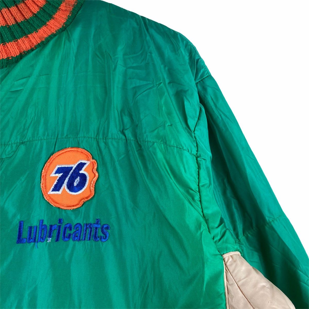 Vintage Vintage JACKET LUBRICANTS 76 zip up pullover jumper Size US L / EU 52-54 / 3 - 3 Thumbnail