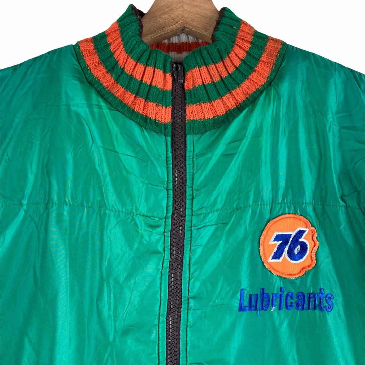Vintage Vintage JACKET LUBRICANTS 76 zip up pullover jumper Size US L / EU 52-54 / 3 - 4 Thumbnail