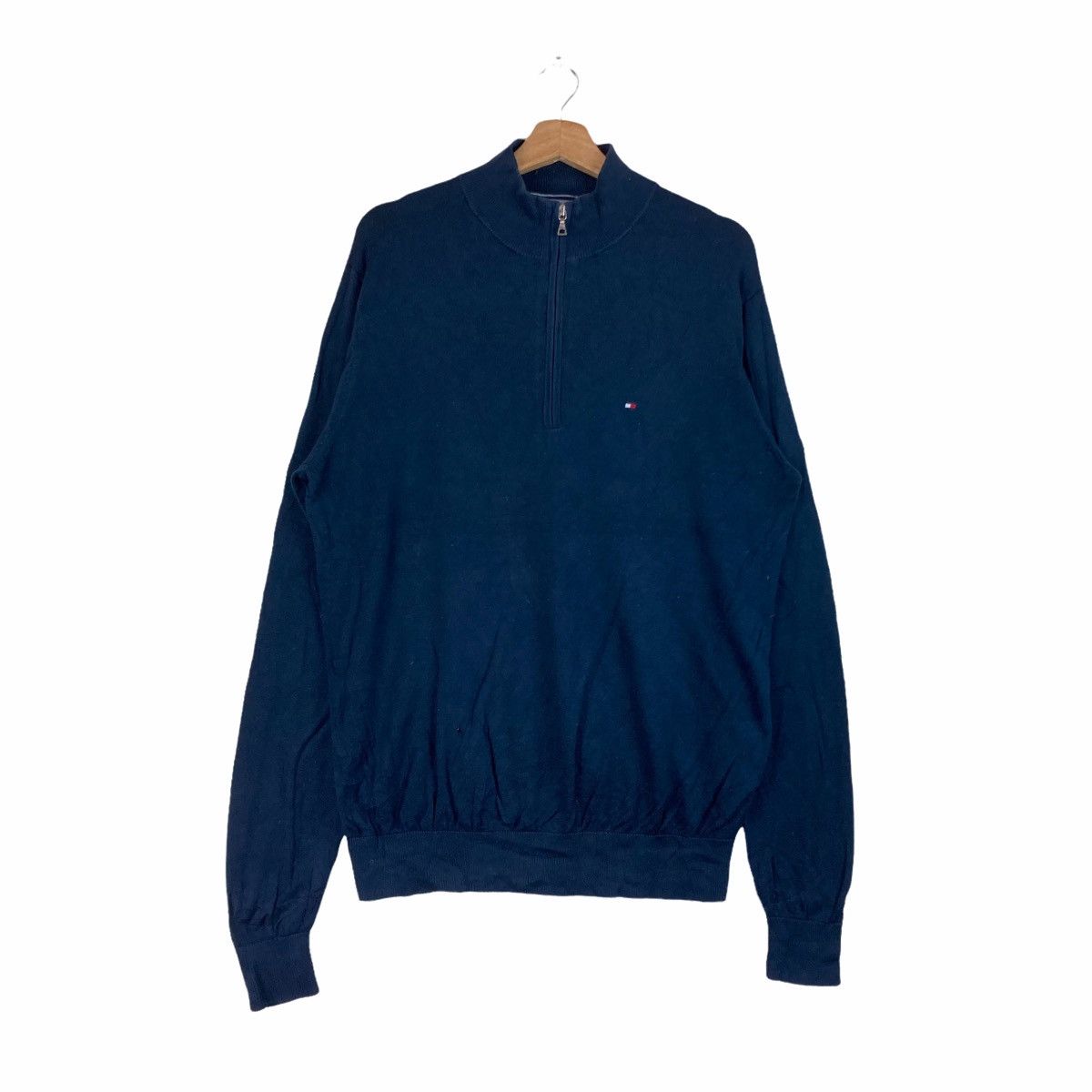 Vintage SWEATSHIRT TOMMY HILFIGER pullover jumper half zip