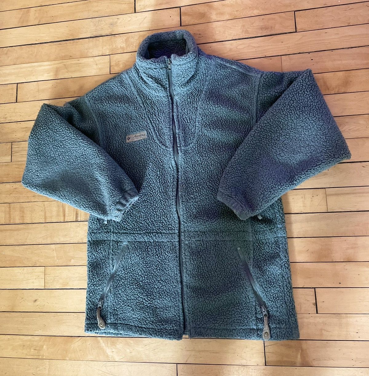 Vintage COLUMBIA SPORTWEAR USA Deep Pile Sherpa Fleece Multi Pockets Jacket main image 0
