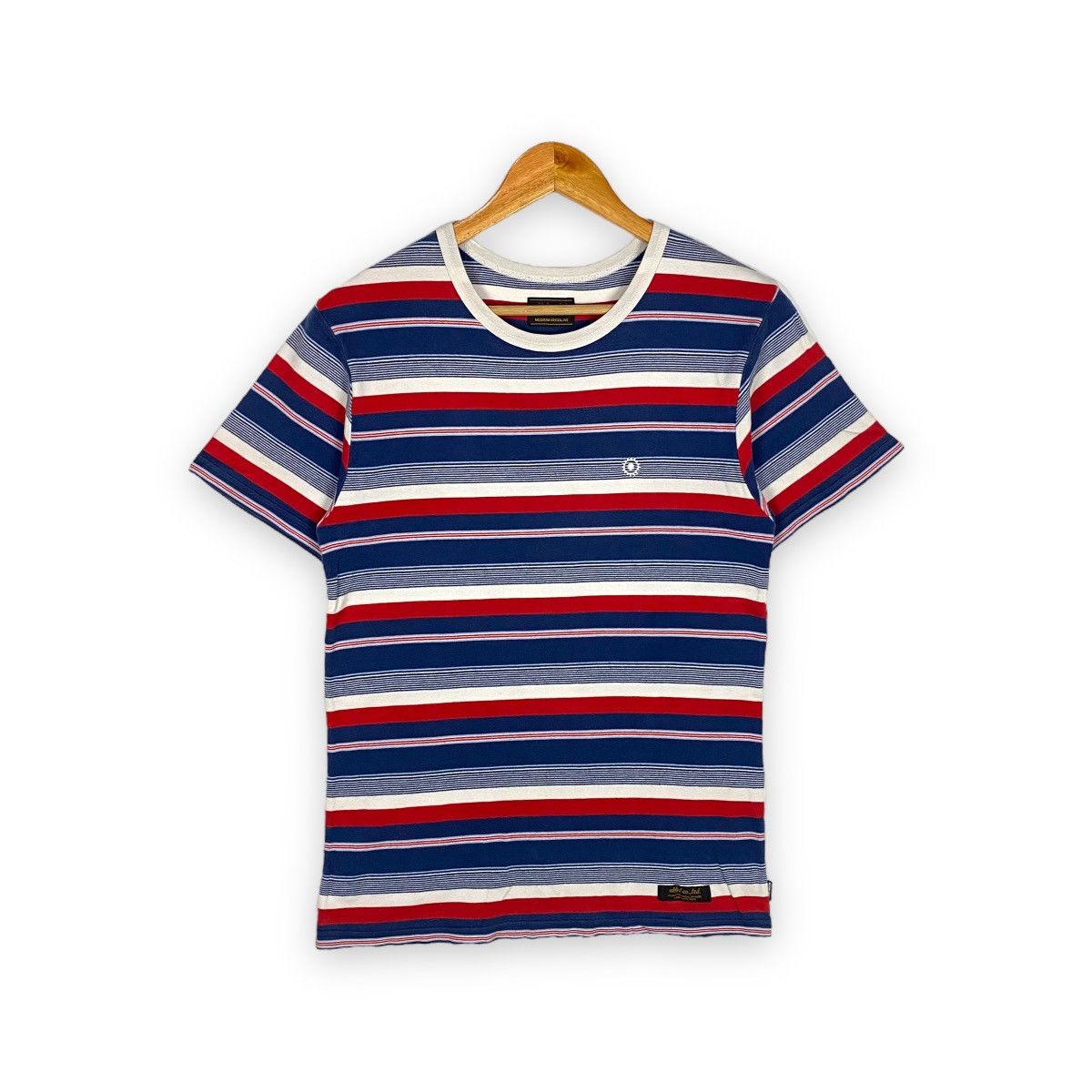image of Neighborhood Sea Border / C-Crew Ss Striped Tee, Men's (Size Medium)